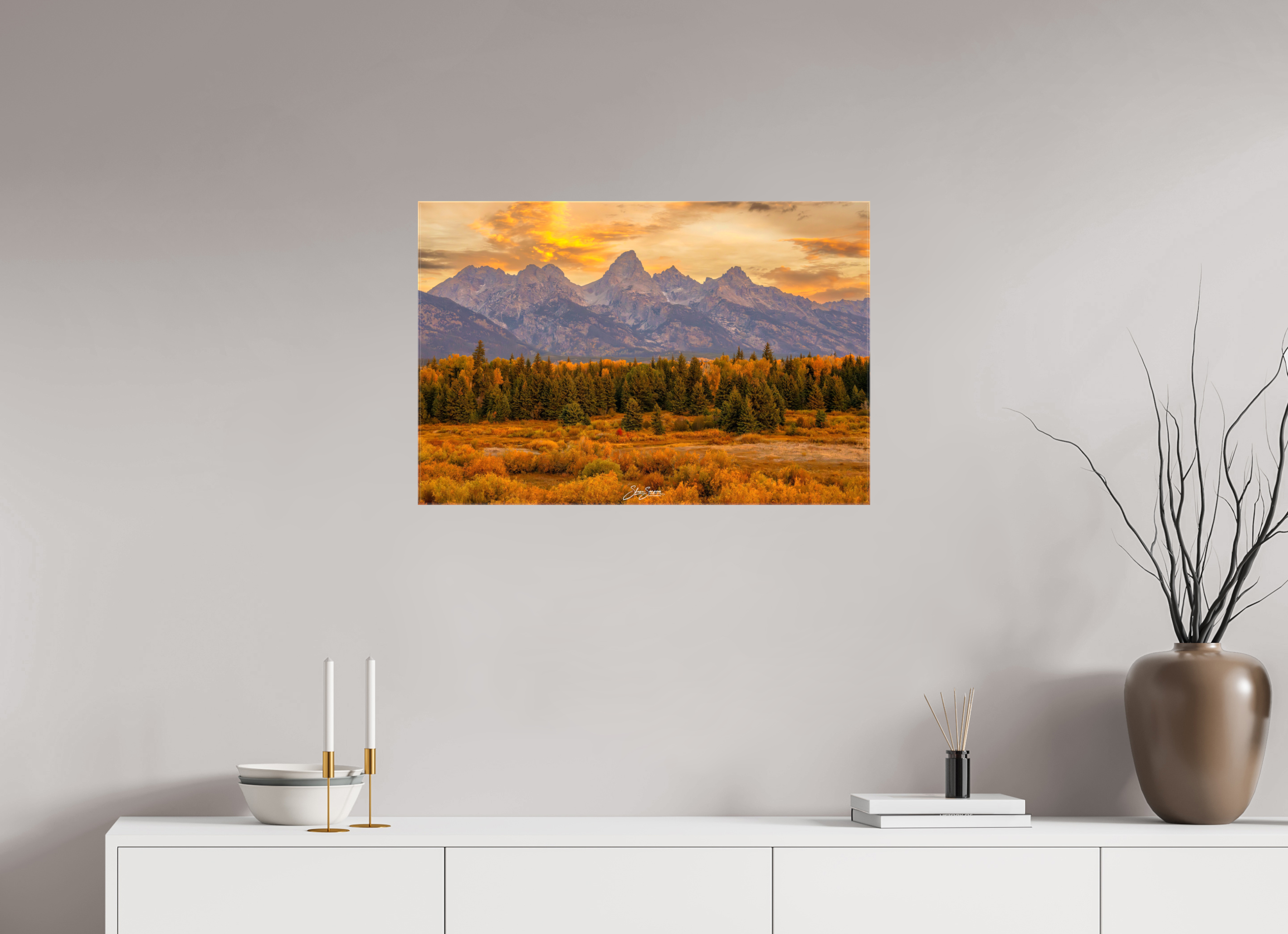 30 x 20″, Canvas A1 Teton Gold