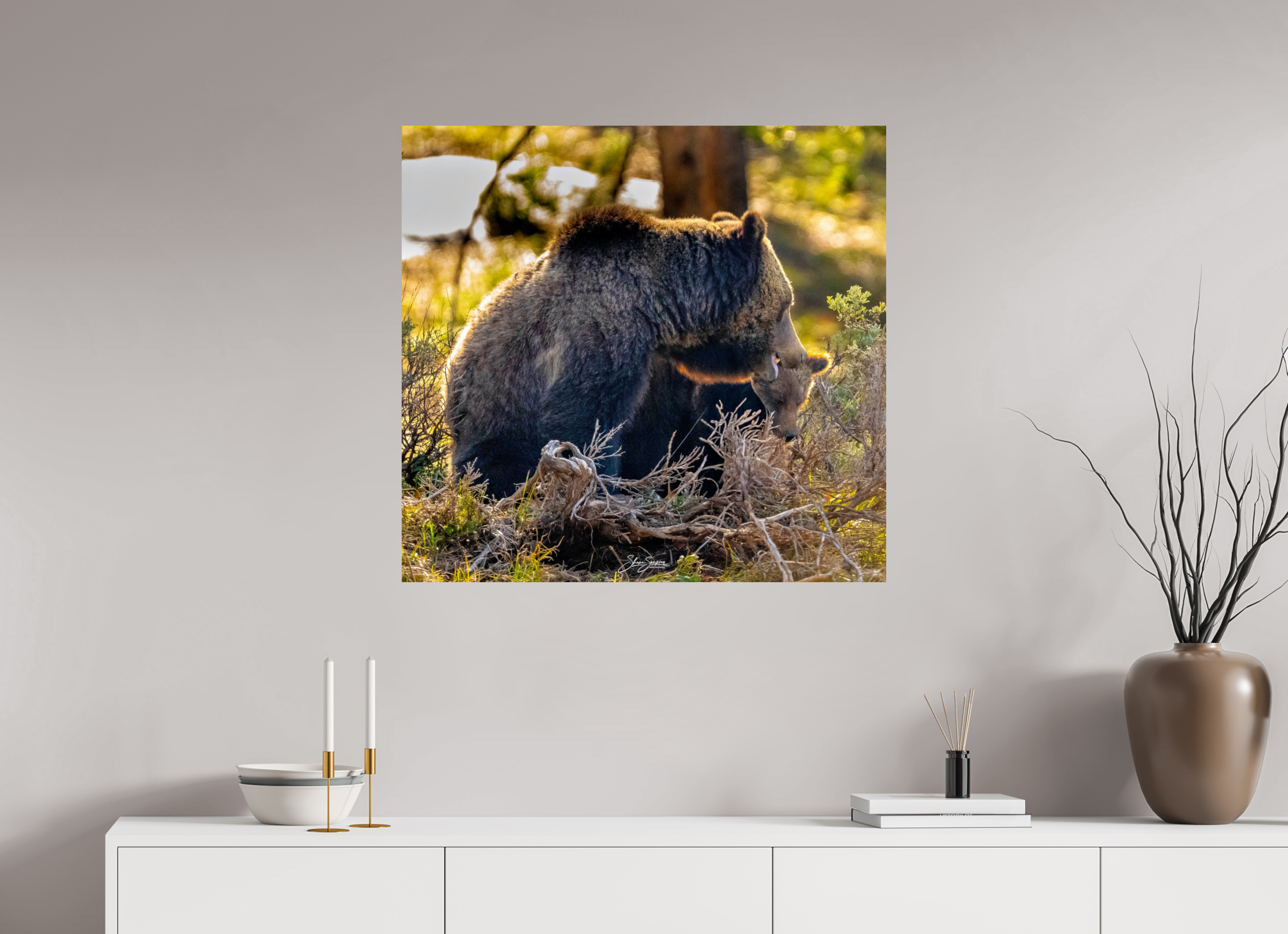 32.9 x 31″, Photo Print On Fuji Crystal DP II 1063 and cub