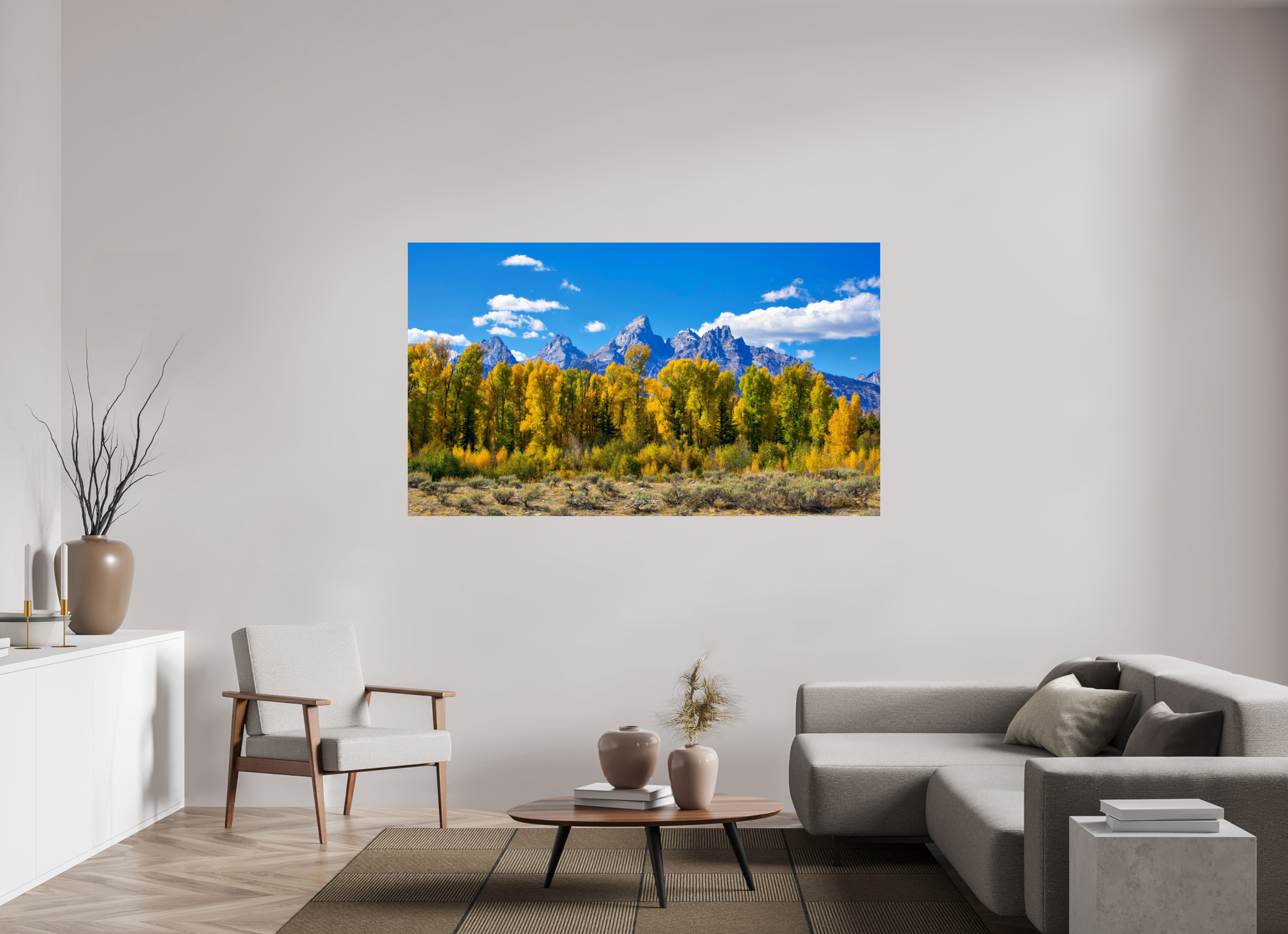 74.2 x 43″, Photo Print On Fuji Crystal DP II Tetons