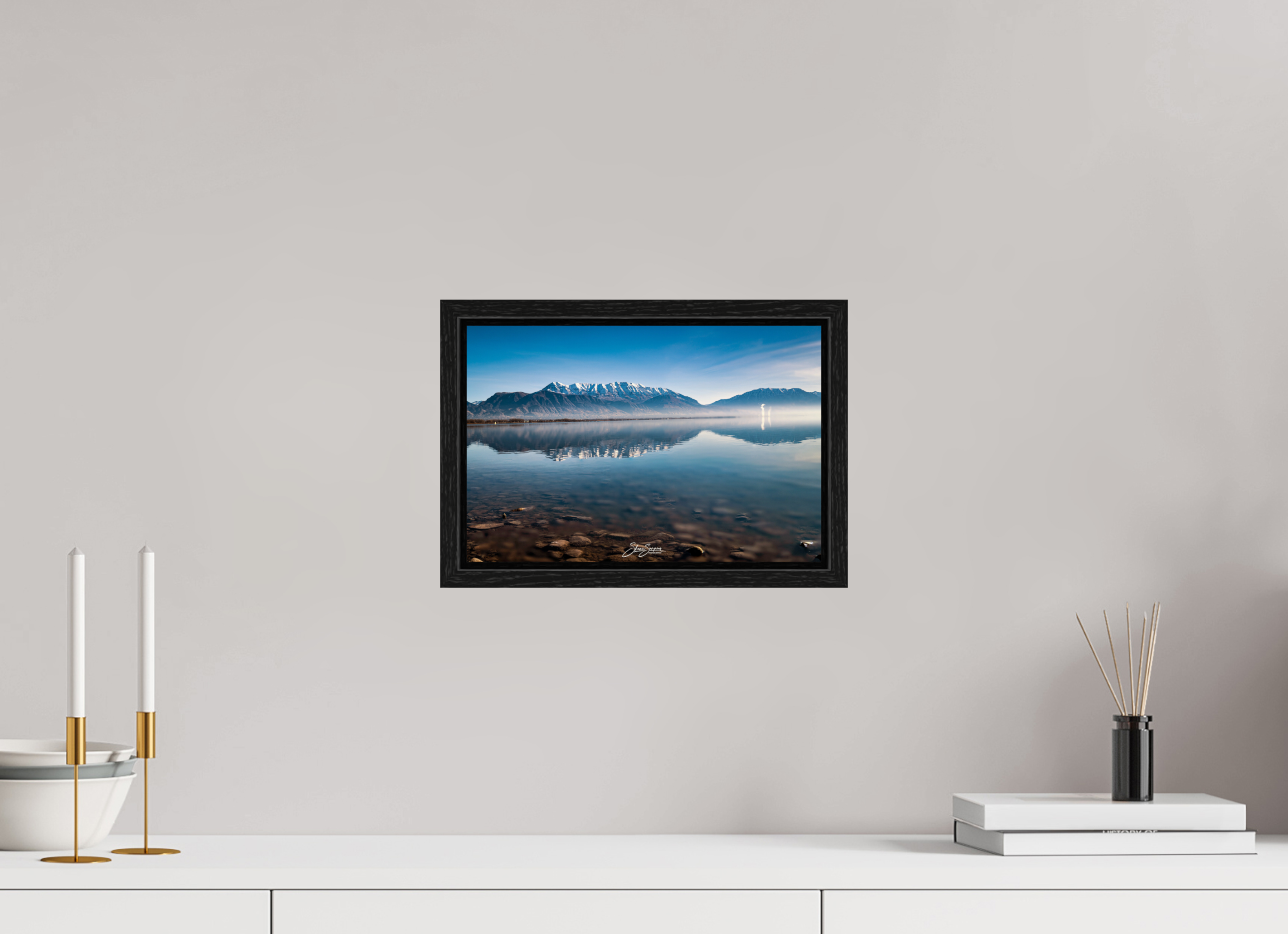 12 x 8″, Floater Frame Timpanogos Reflection