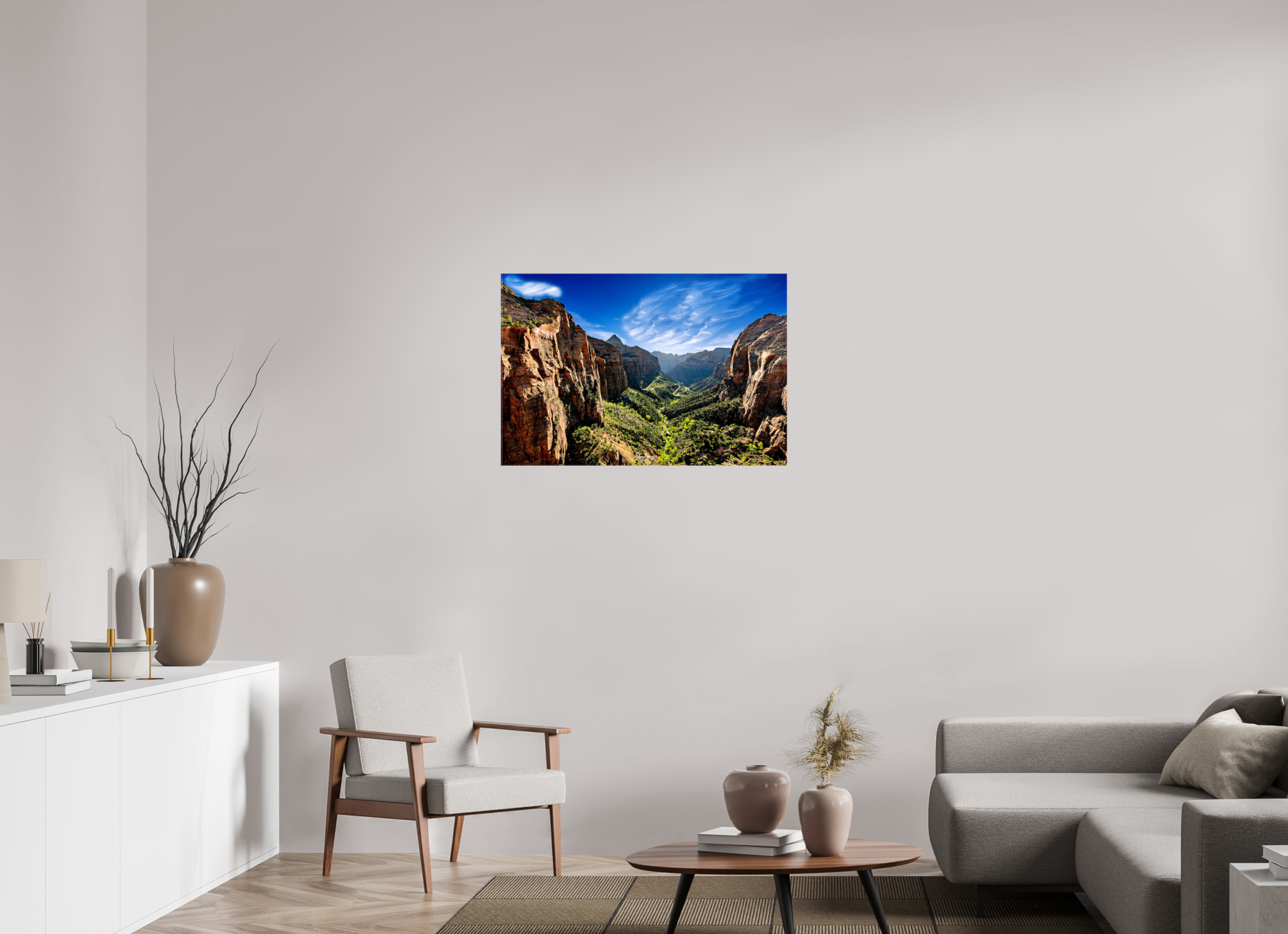 36 x 24″, Canvas Zion over lookf