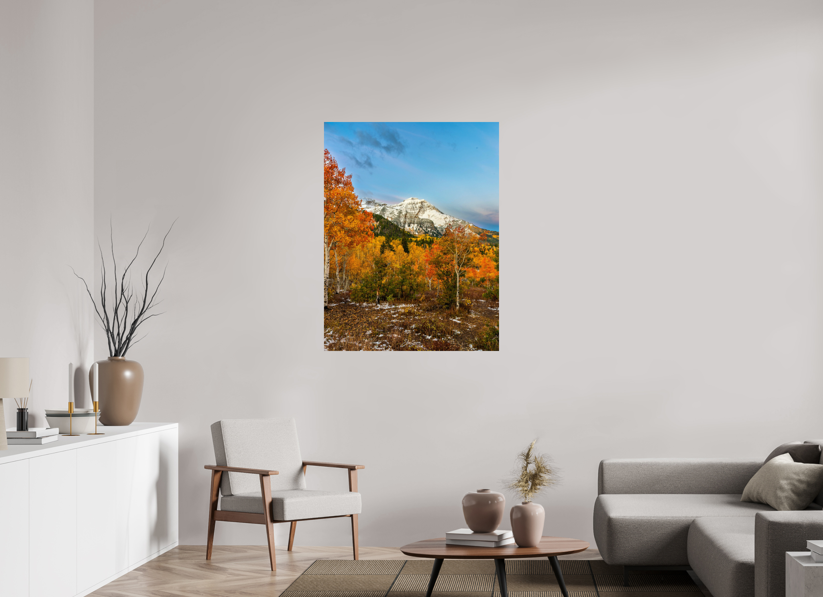 35 x 45.8″, Photo Print On Fuji Crystal DP II Timp Fall