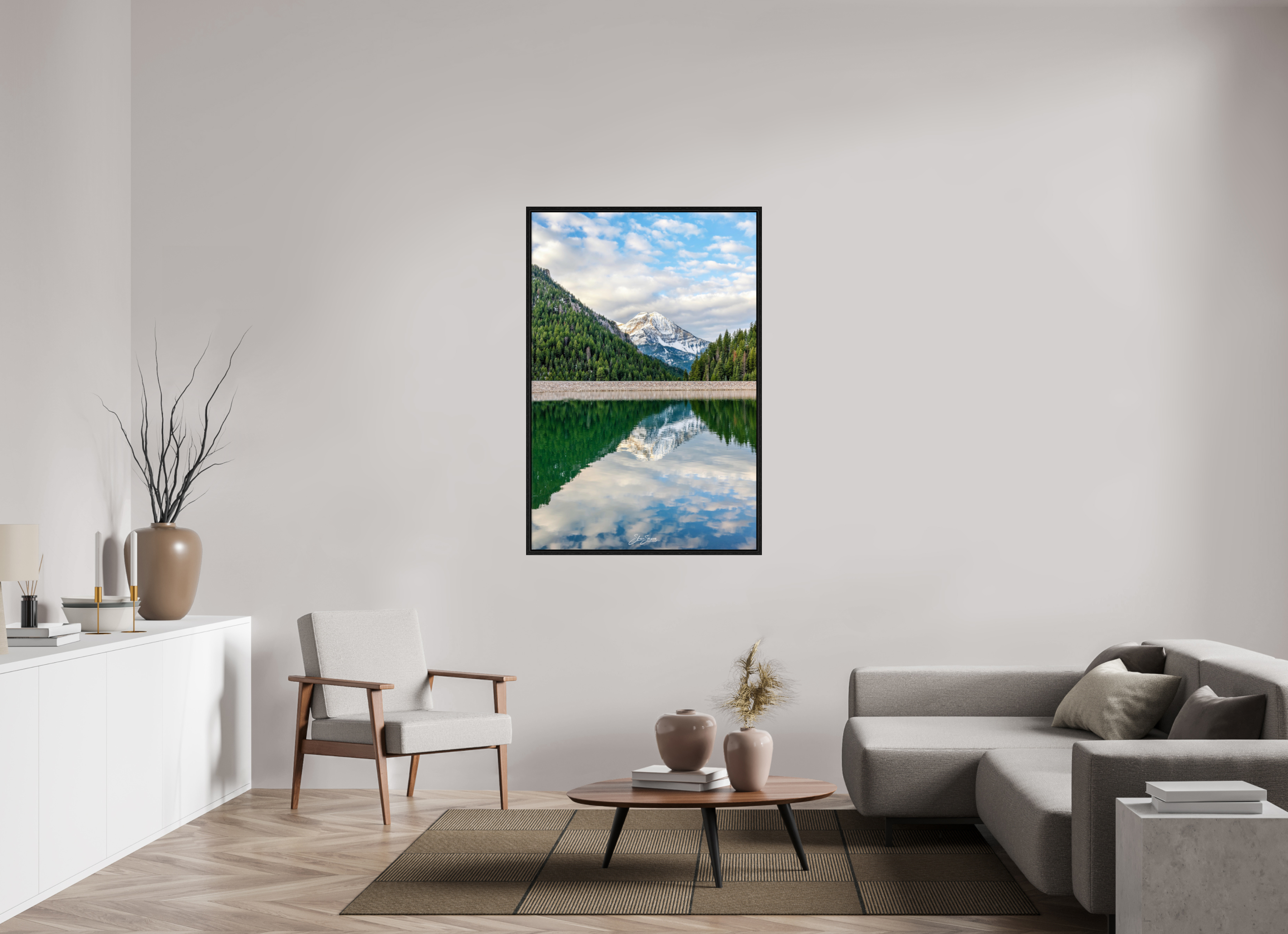 36 x 54″, Floater Frame Mount Timpanogos