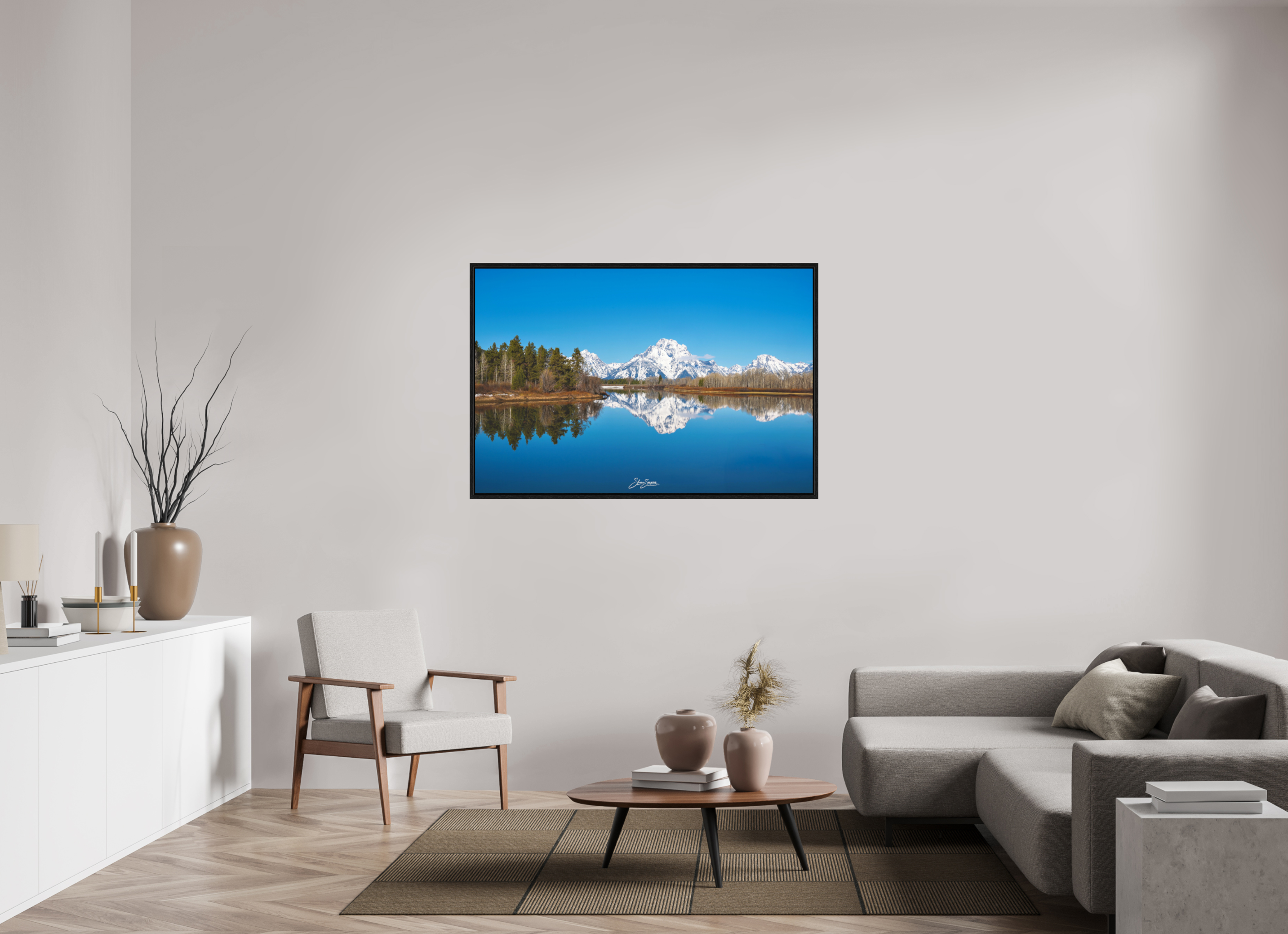 54 x 36″, Floater Frame Teton