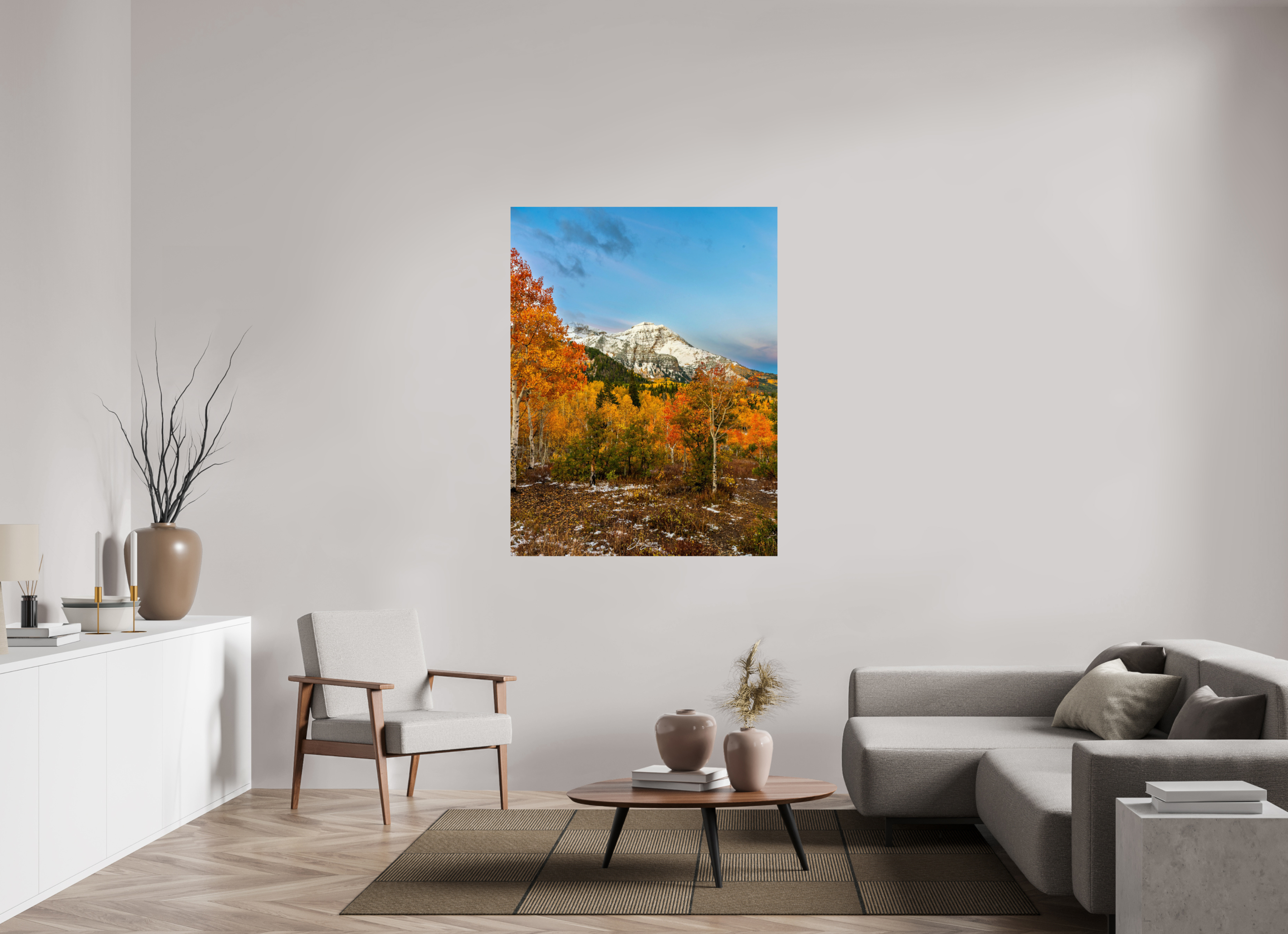 43 x 56.3″, Photo Print On Fuji Crystal DP II Timp Fall