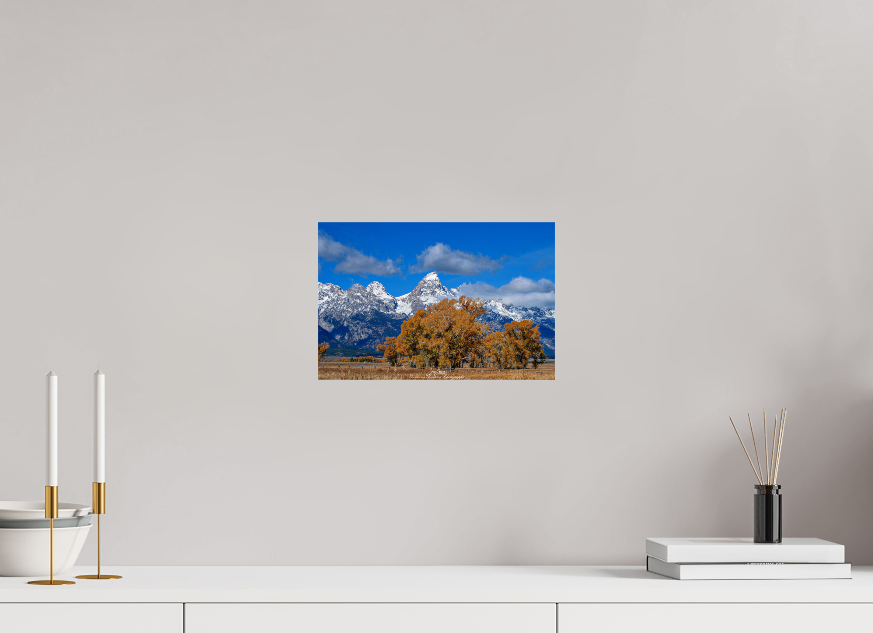 12 x 8″, Metal Tetons