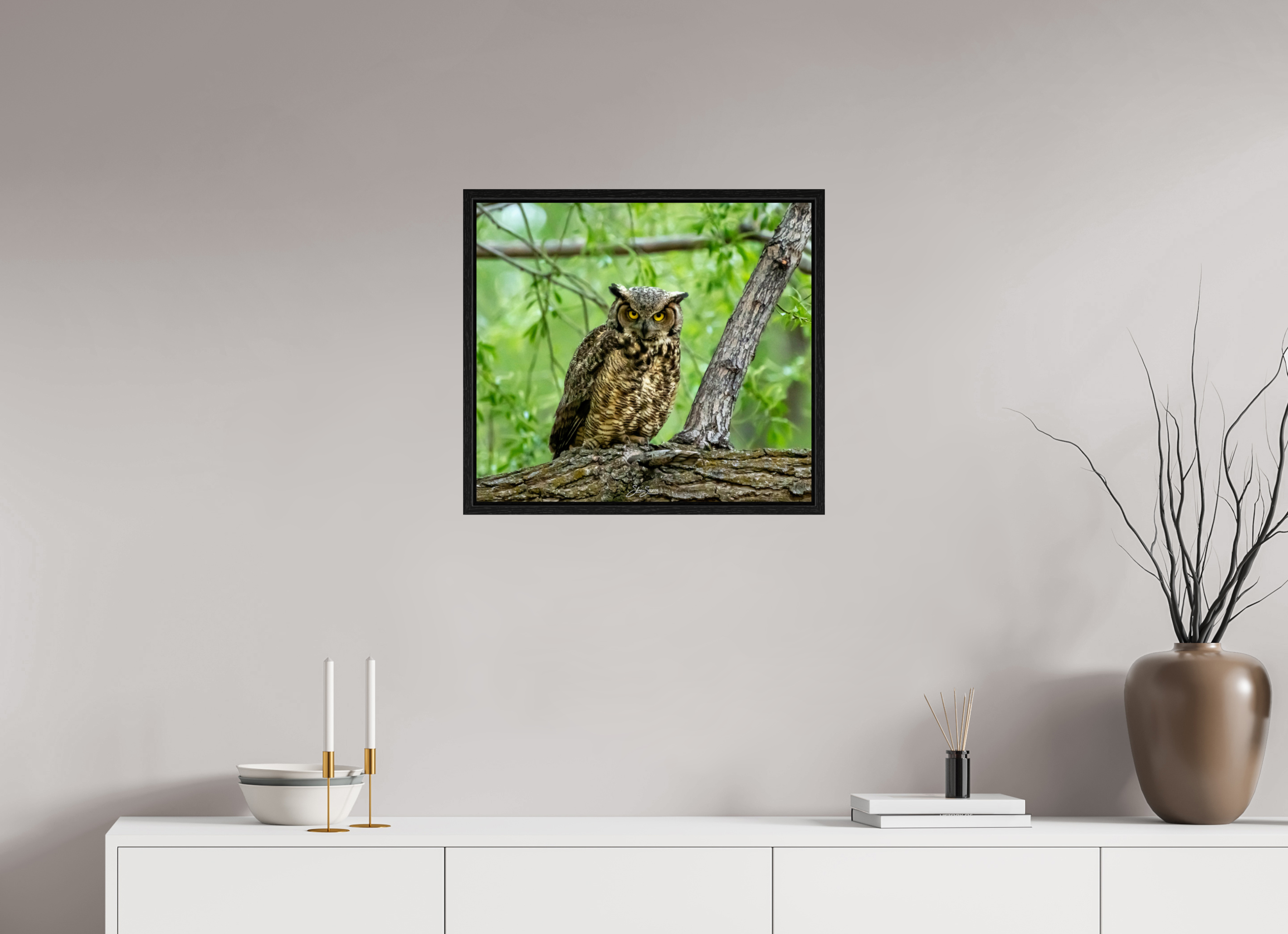 22.4 x 20″, Floater Frame Owel