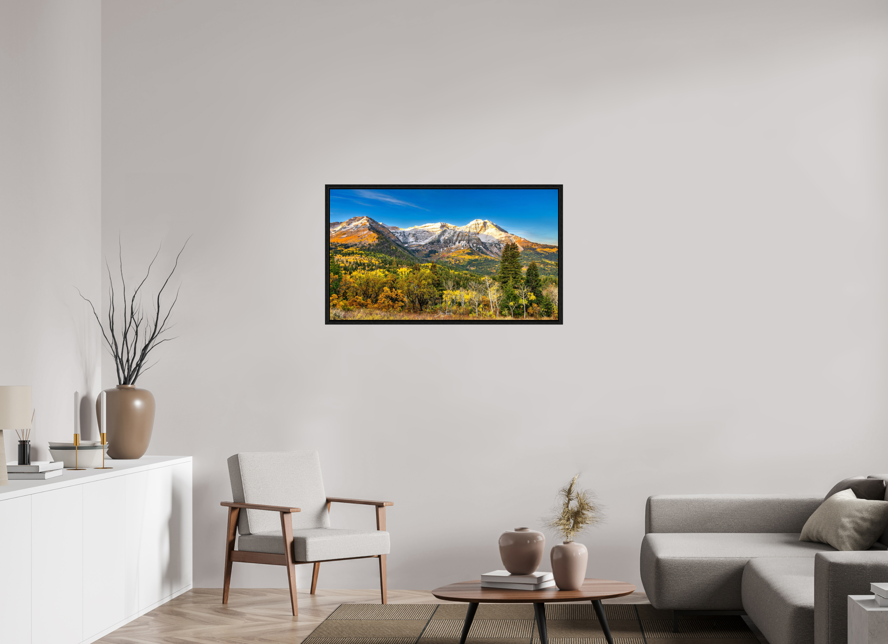 42 x 24″, Floater Frame Mount Timpanogos