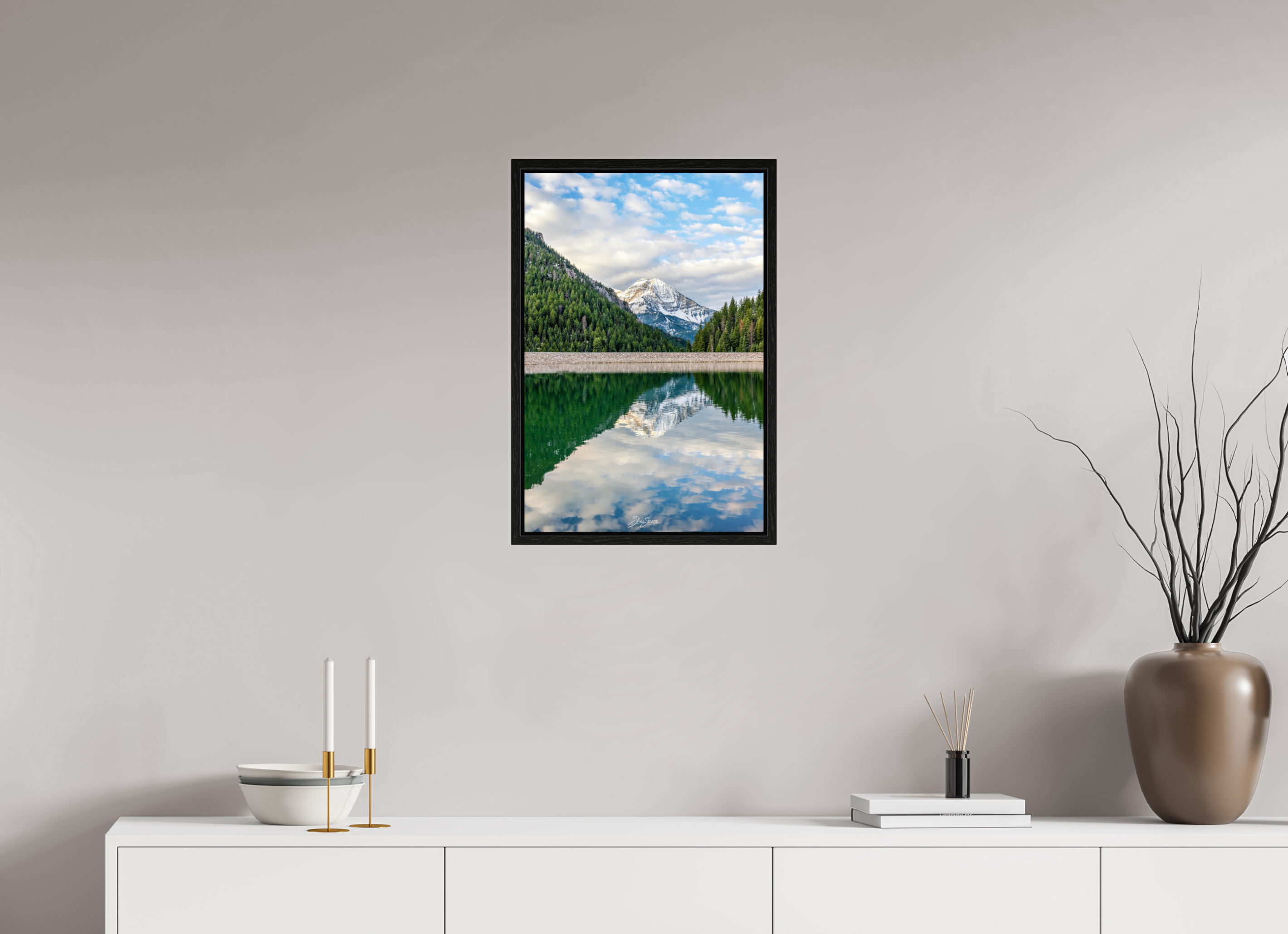 16 x 24″, Floater Frame Mount Timpanogos
