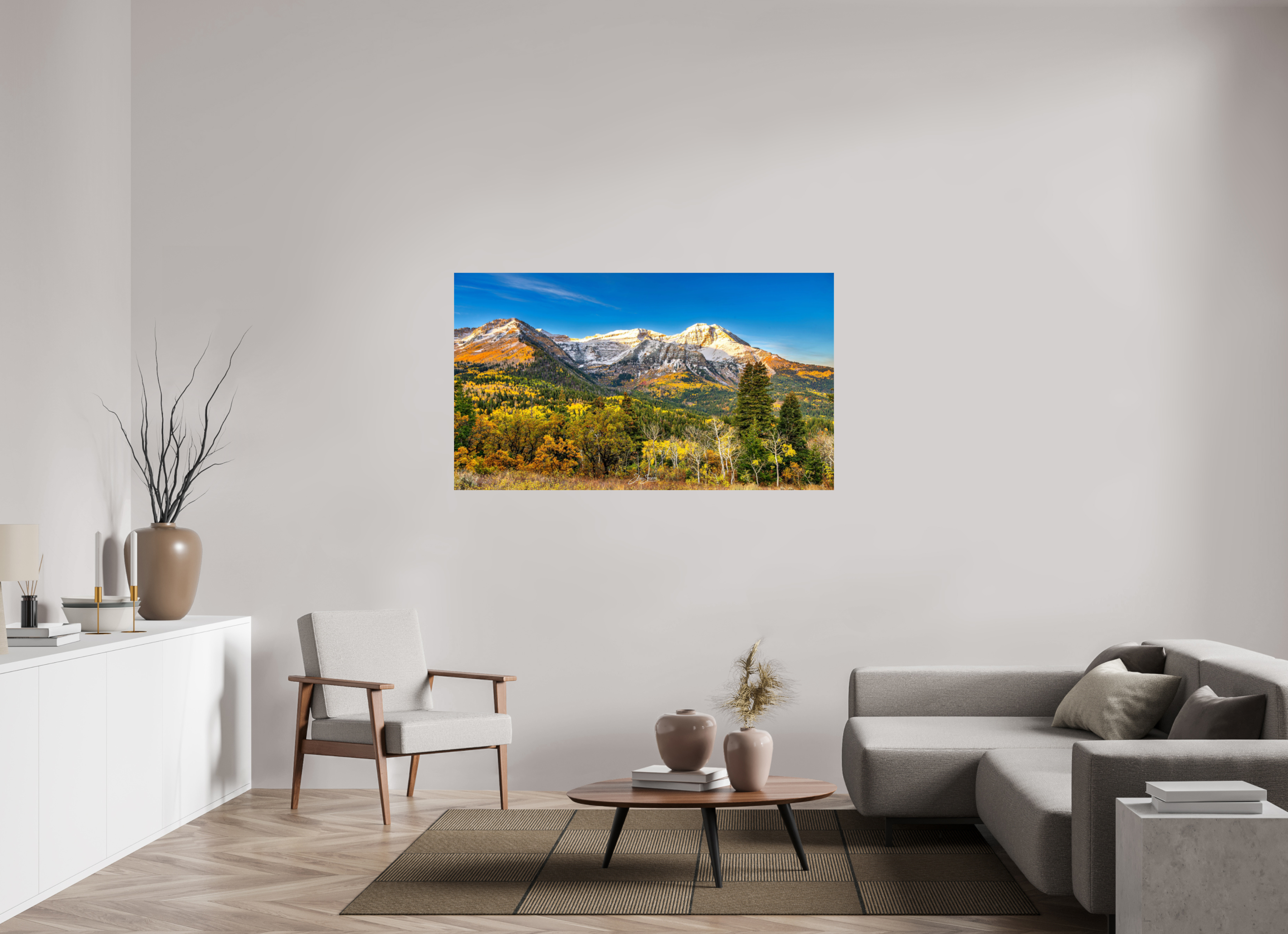 61.2 x 35″, Photo Print On Fuji Crystal DP II Mount Timpanogos