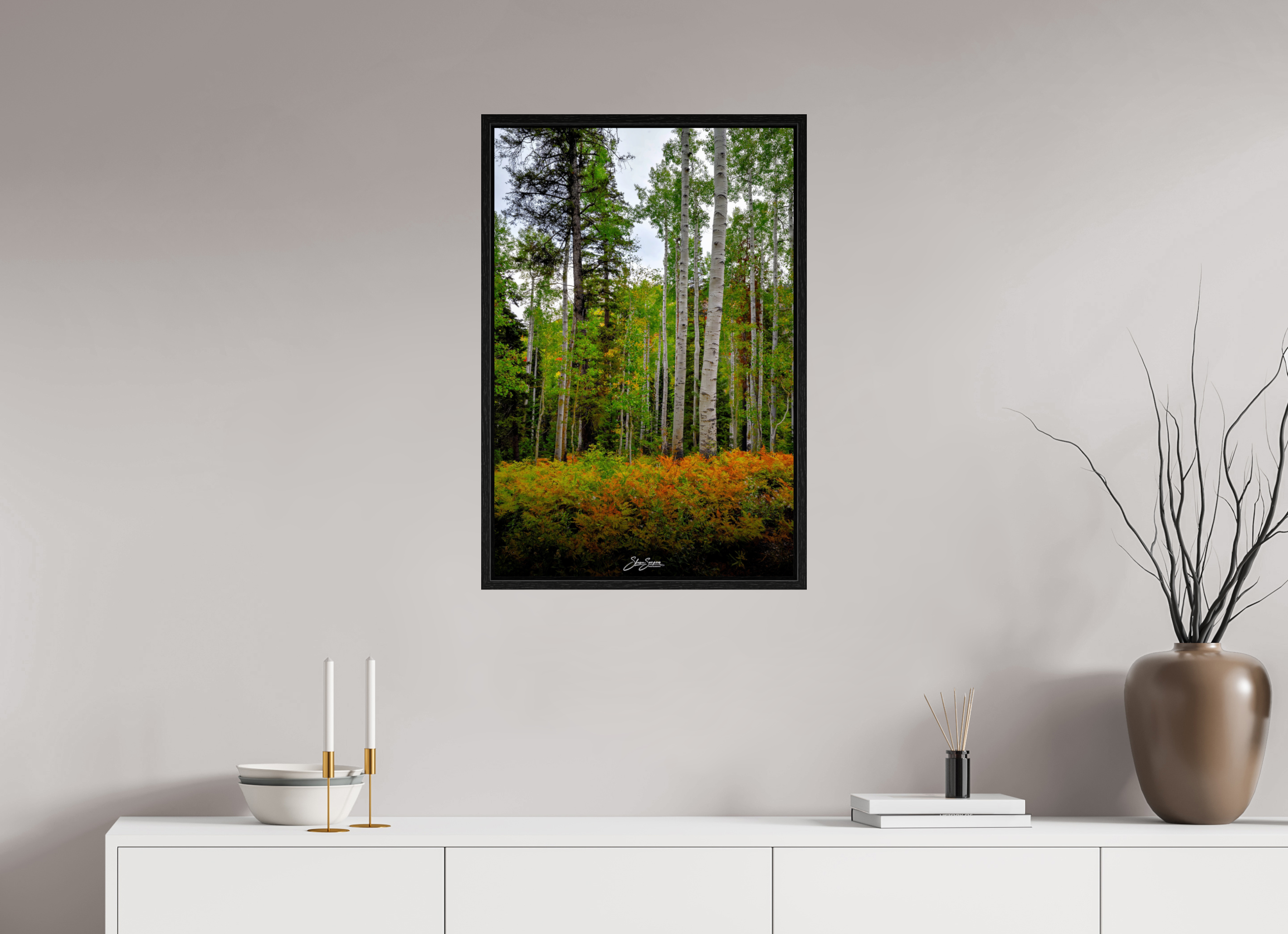 20 x 30″, Floater Frame aspen