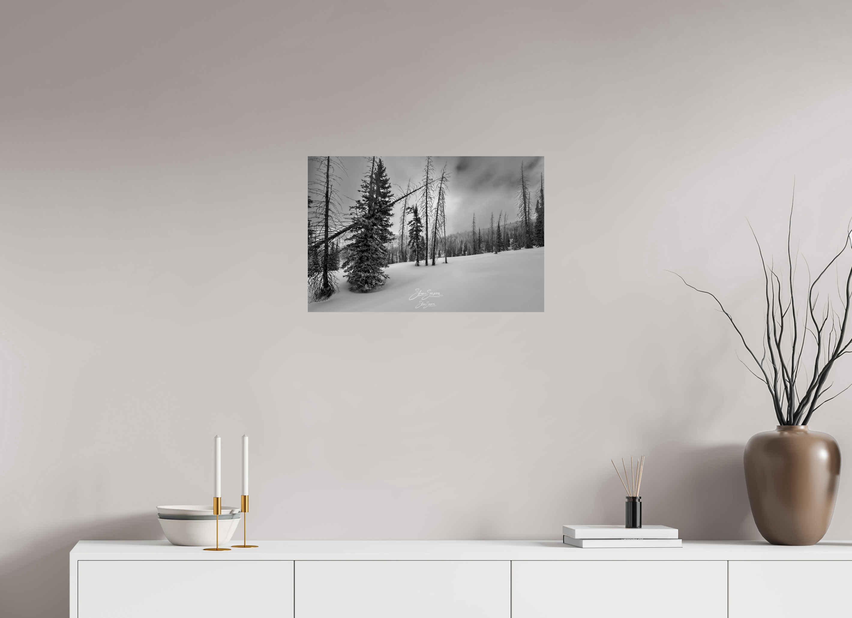 24.3 x 16″, Photo Print On Fuji Crystal DP II winter bw