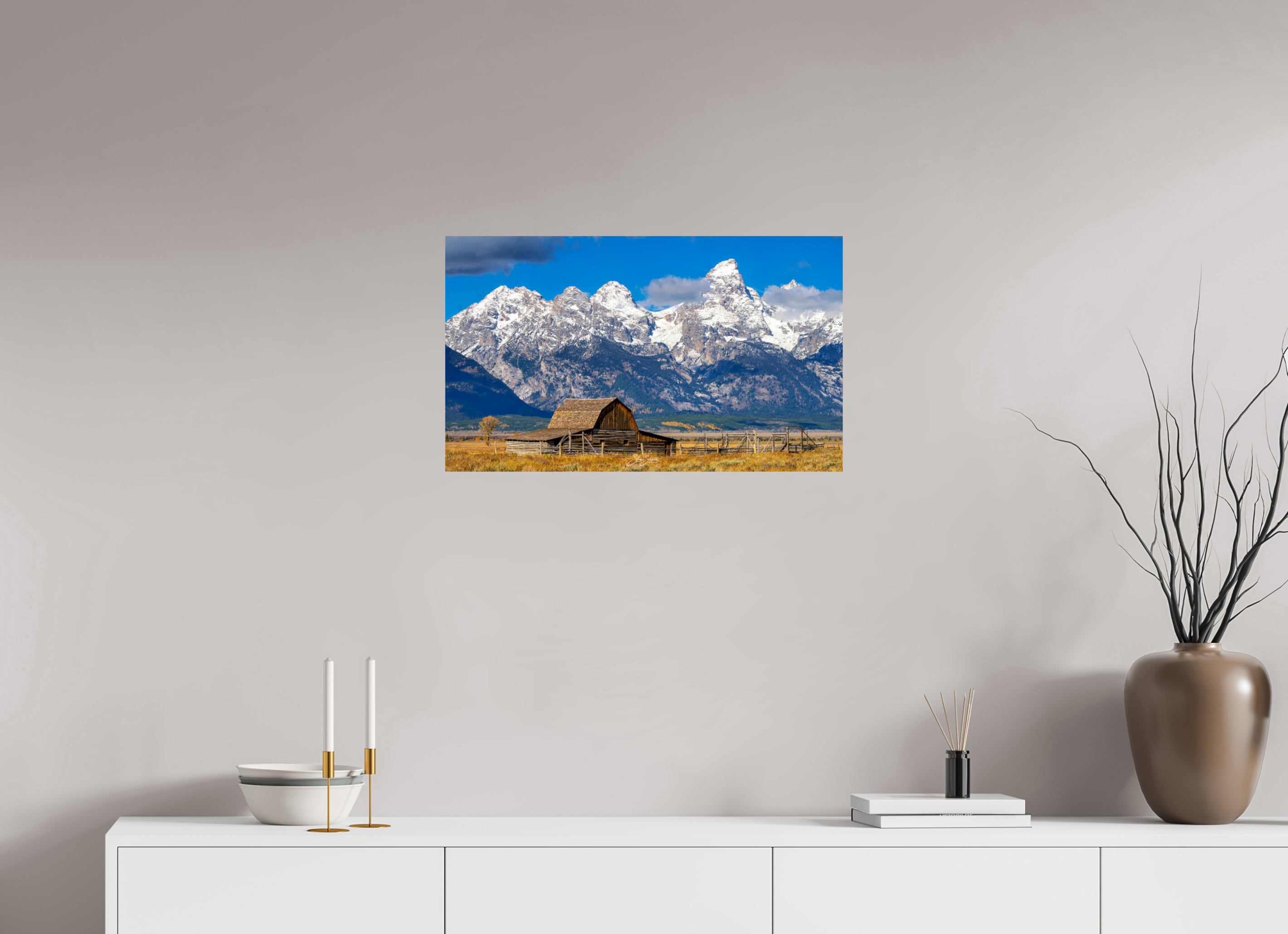 27 x 16″, Photo Print On Fuji Crystal DP II Tetons