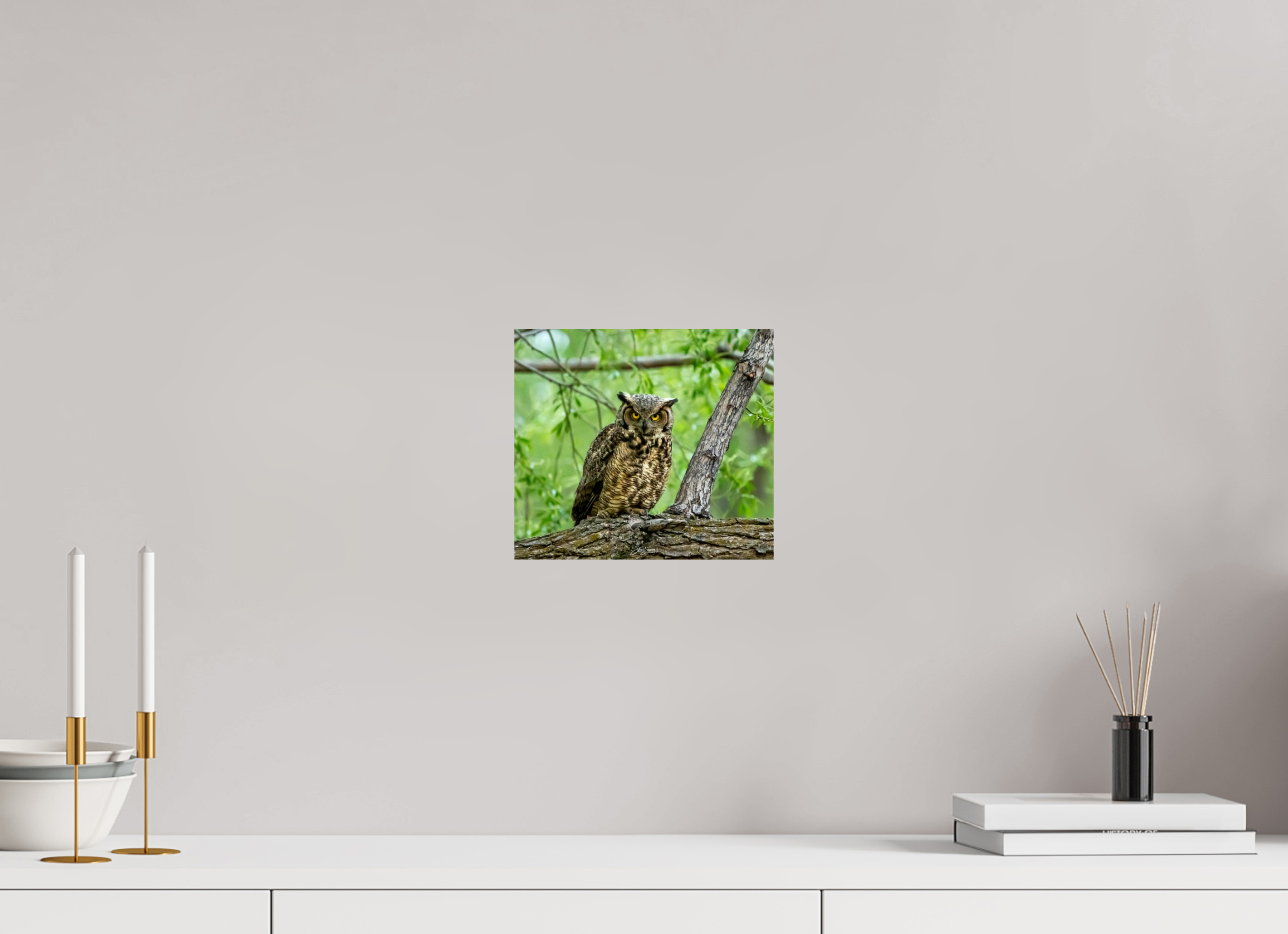 9 x 8″, Metal Owel