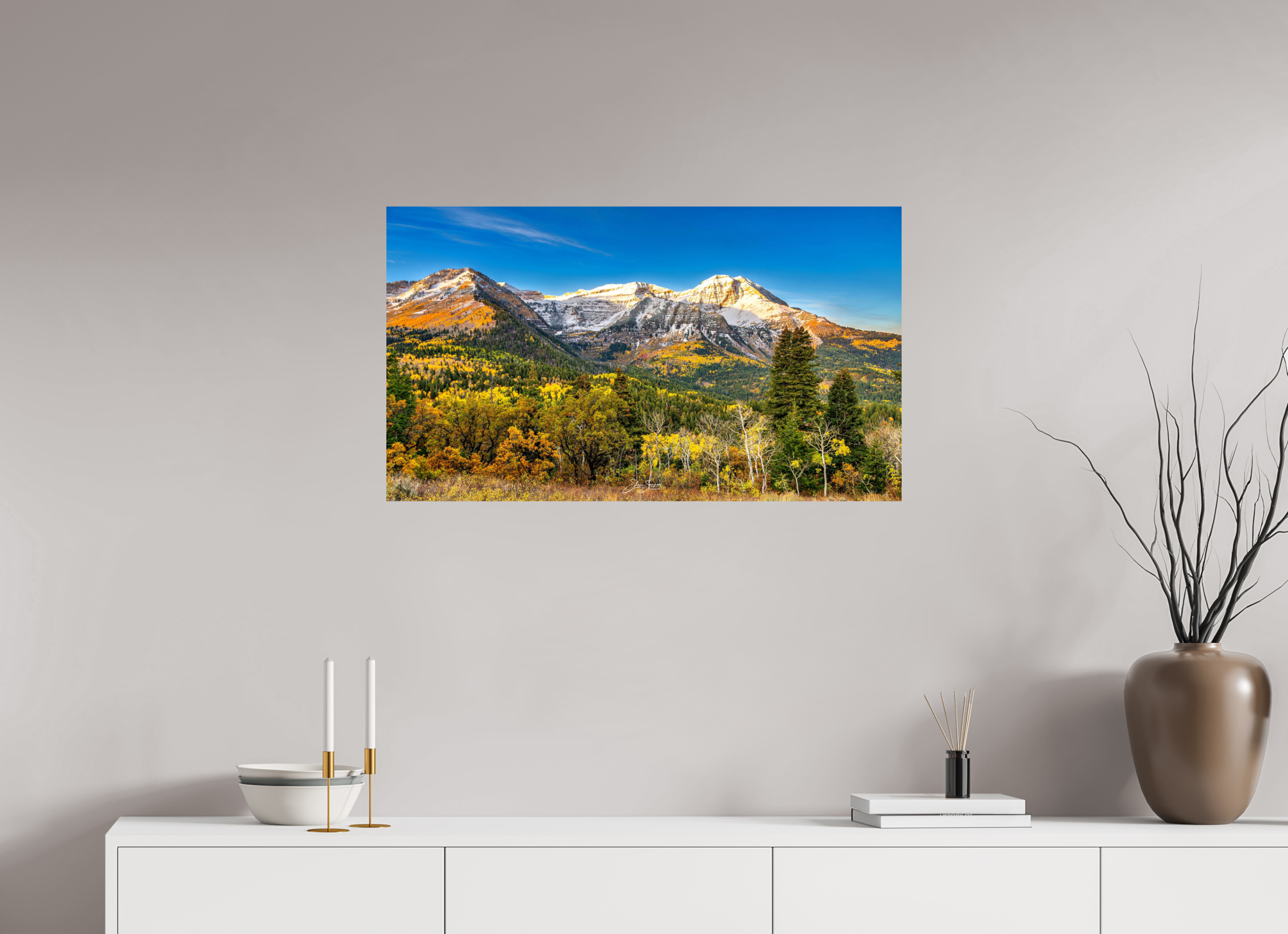 35 x 20″, Photo Print On Fuji Crystal DP II Mount Timpanogos
