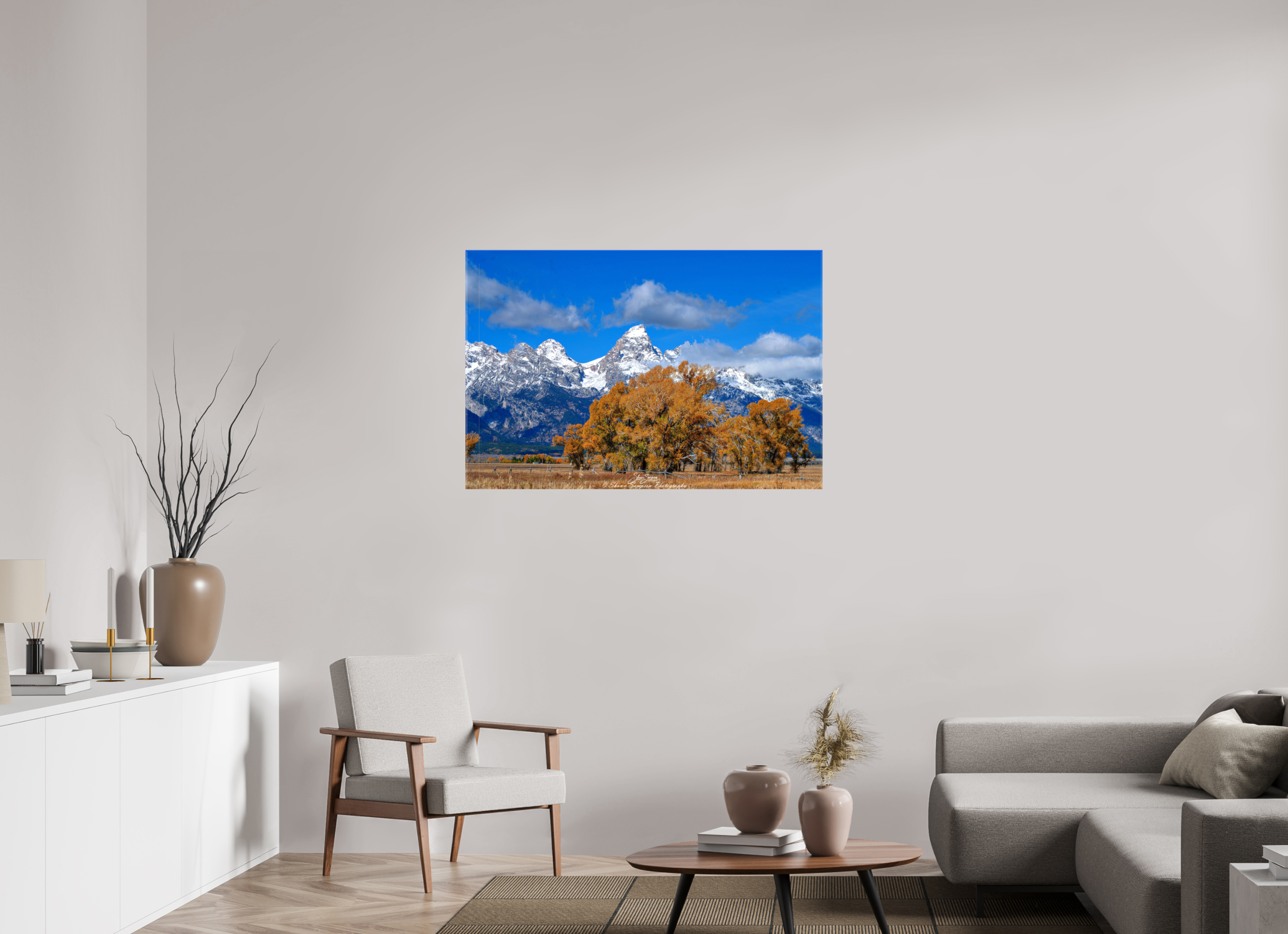 45 x 30″, Canvas Tetons