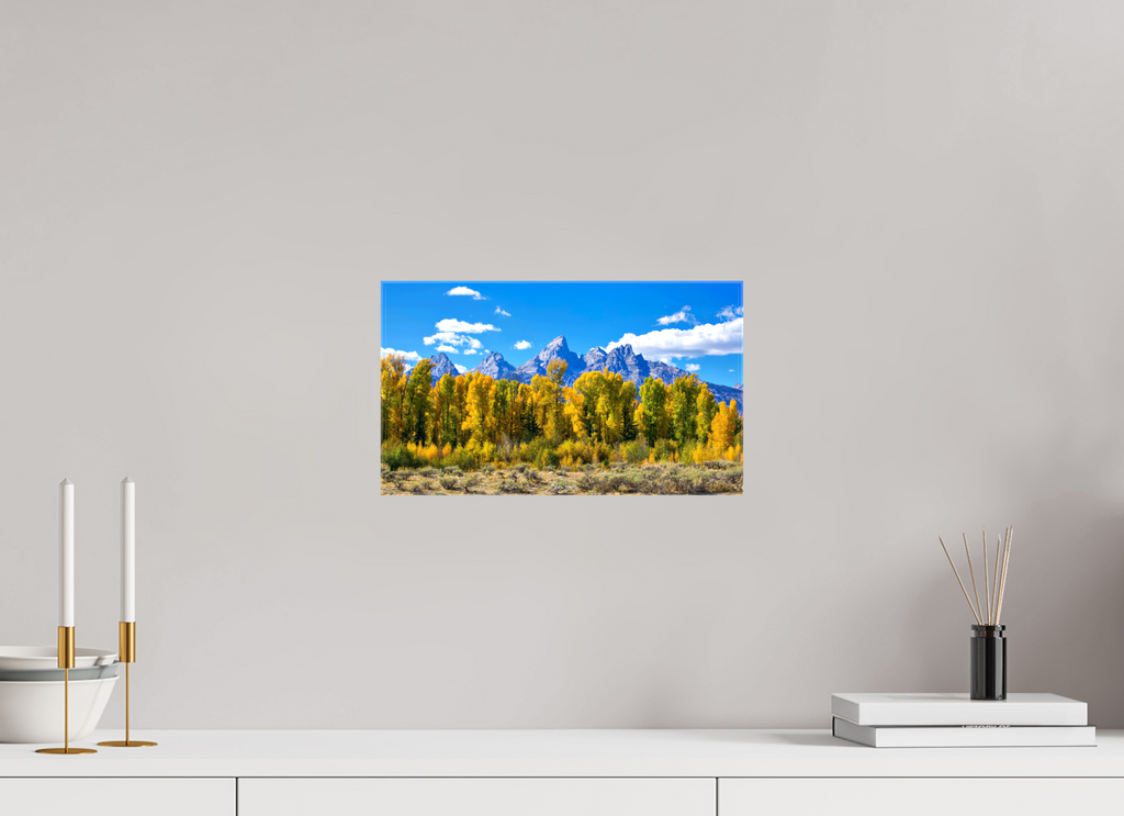13.8 x 8″, Canvas Tetons
