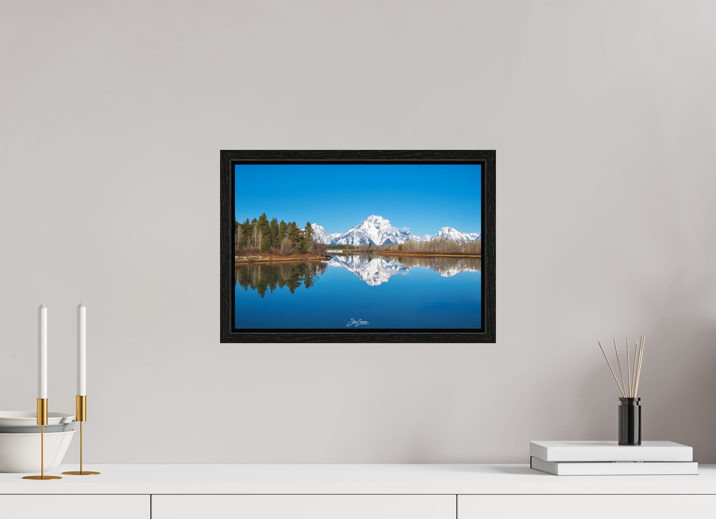 15 x 10″, Floater Frame Teton