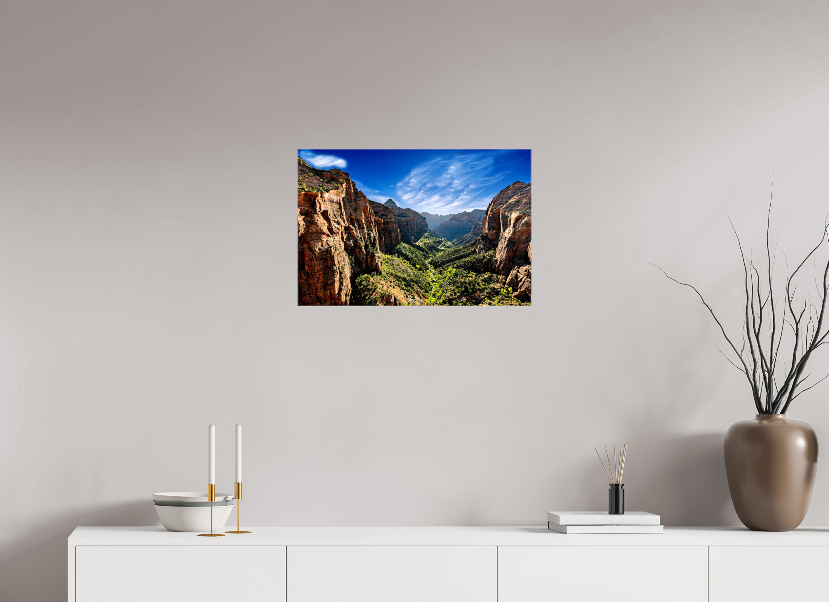 24 x 16″, Canvas Zion over lookf