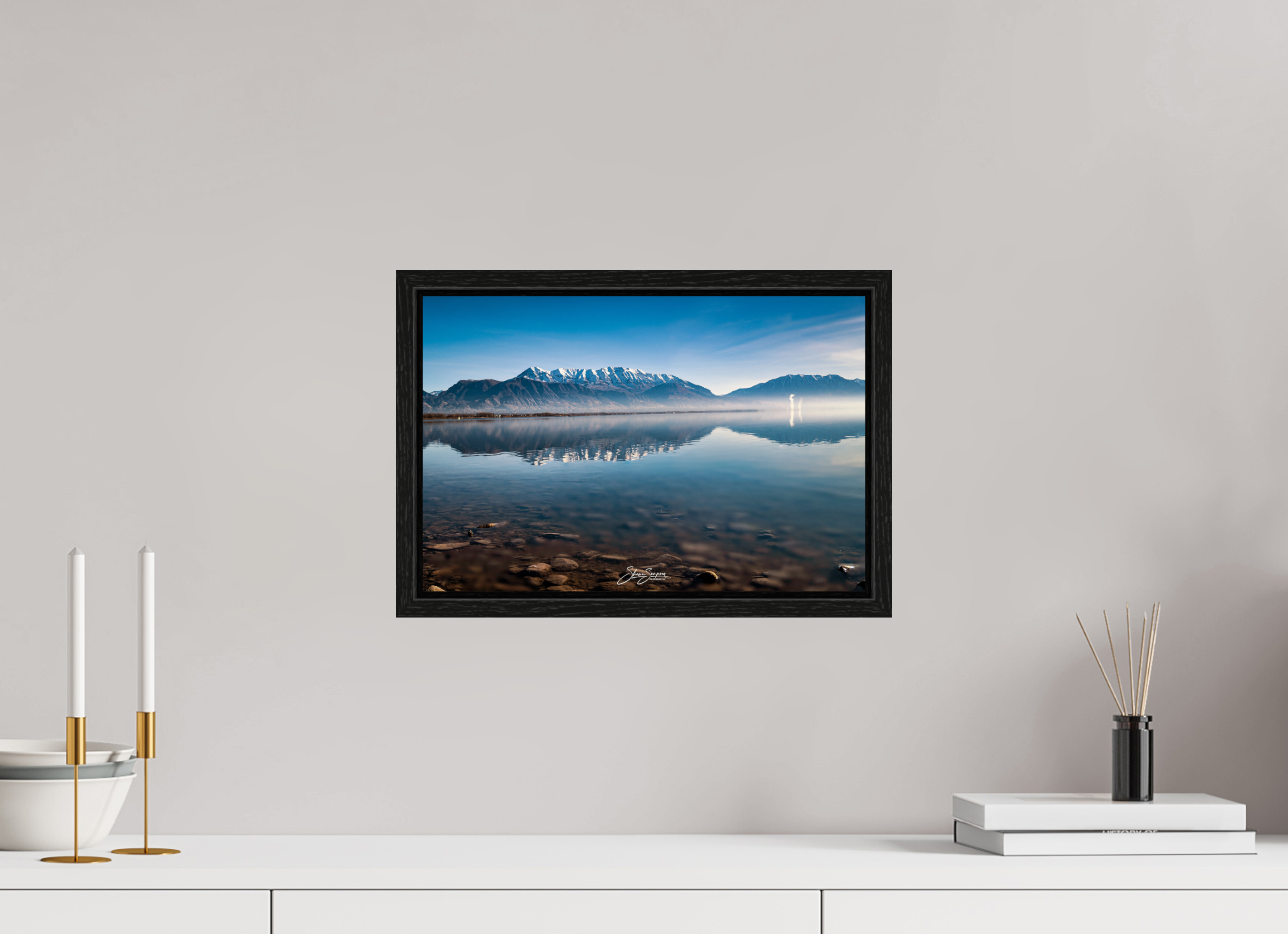 15 x 10″, Floater Frame Timpanogos Reflection