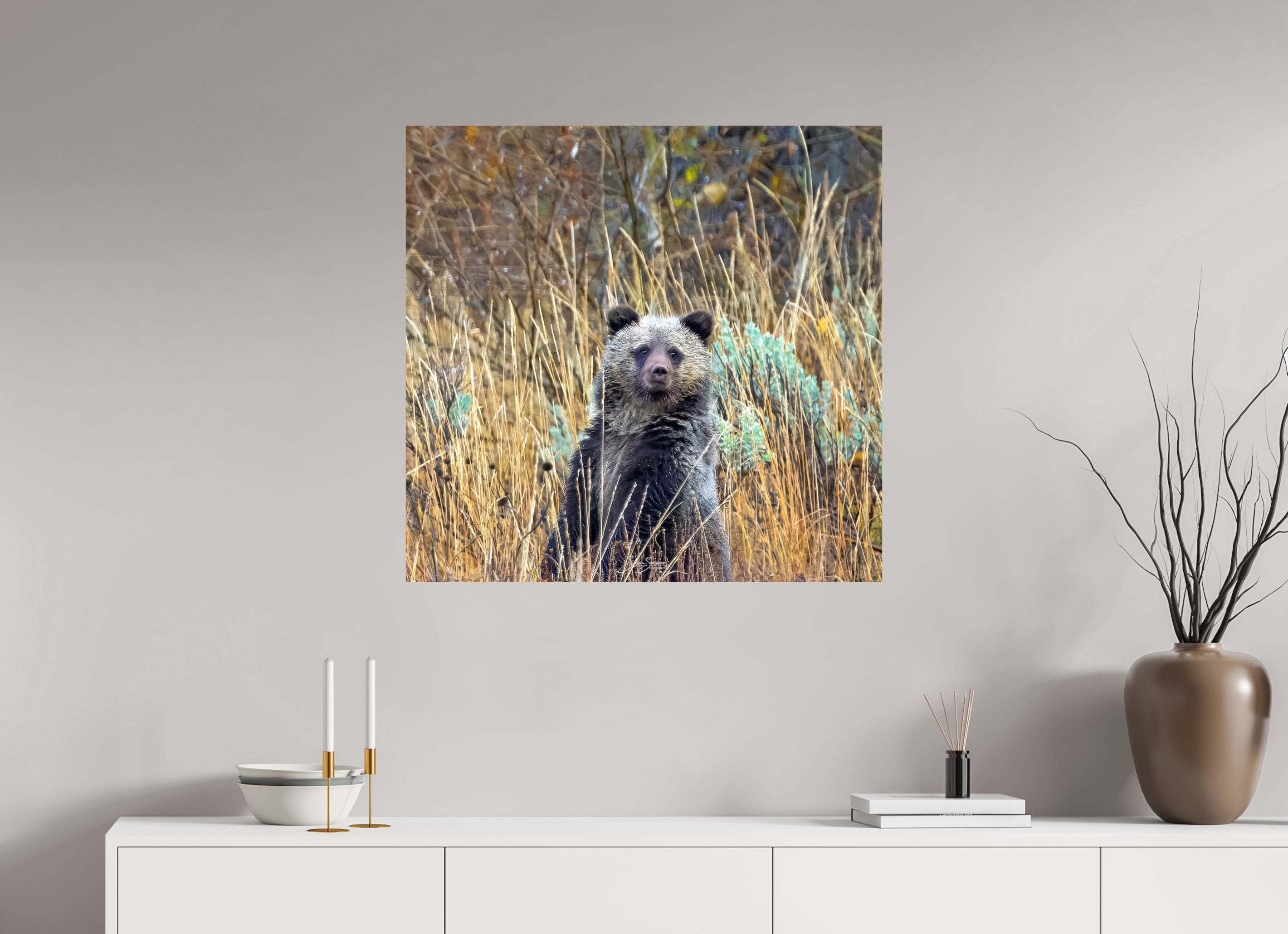 32.3 x 31″, Photo Print On Fuji Crystal DP II Cube looking for mom