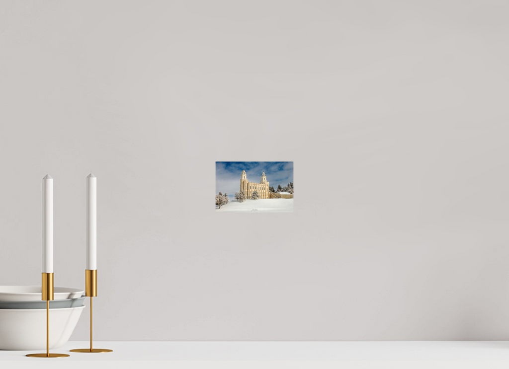 6.1 x 4″, Photo Print On Fuji Crystal DP II Manti Temple
