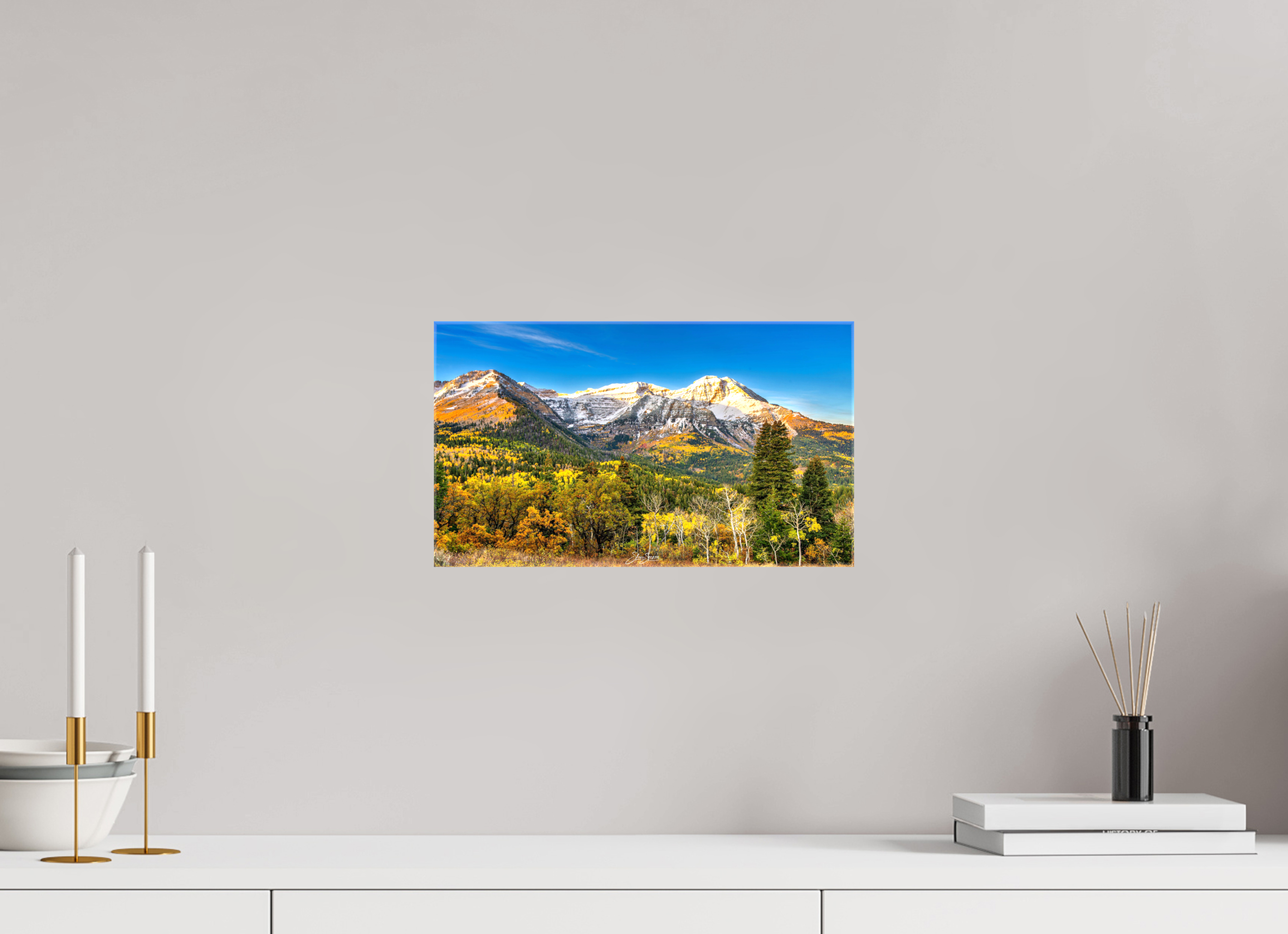 14 x 8″, Canvas Mount Timpanogos
