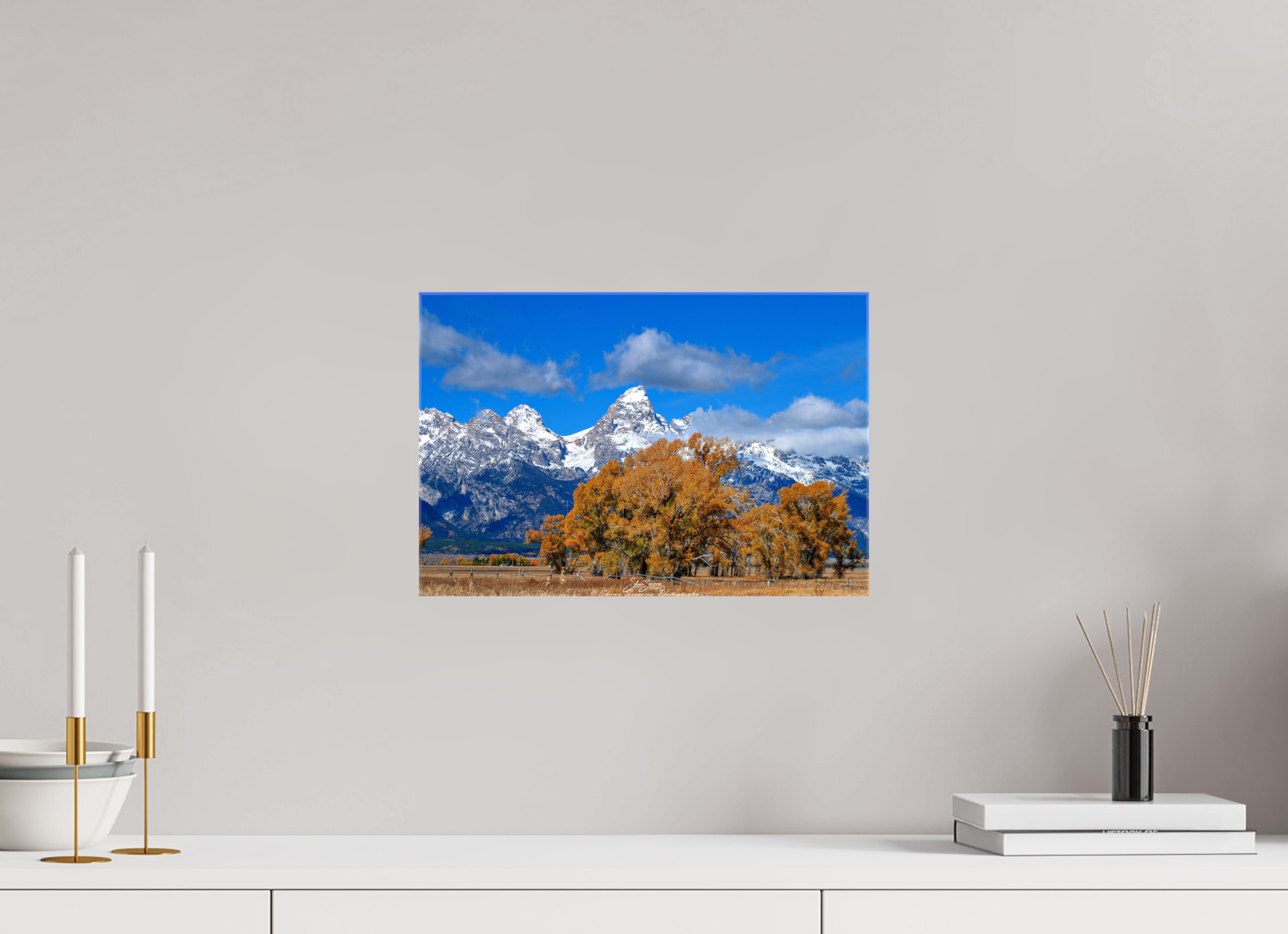 15 x 10″, Canvas Tetons
