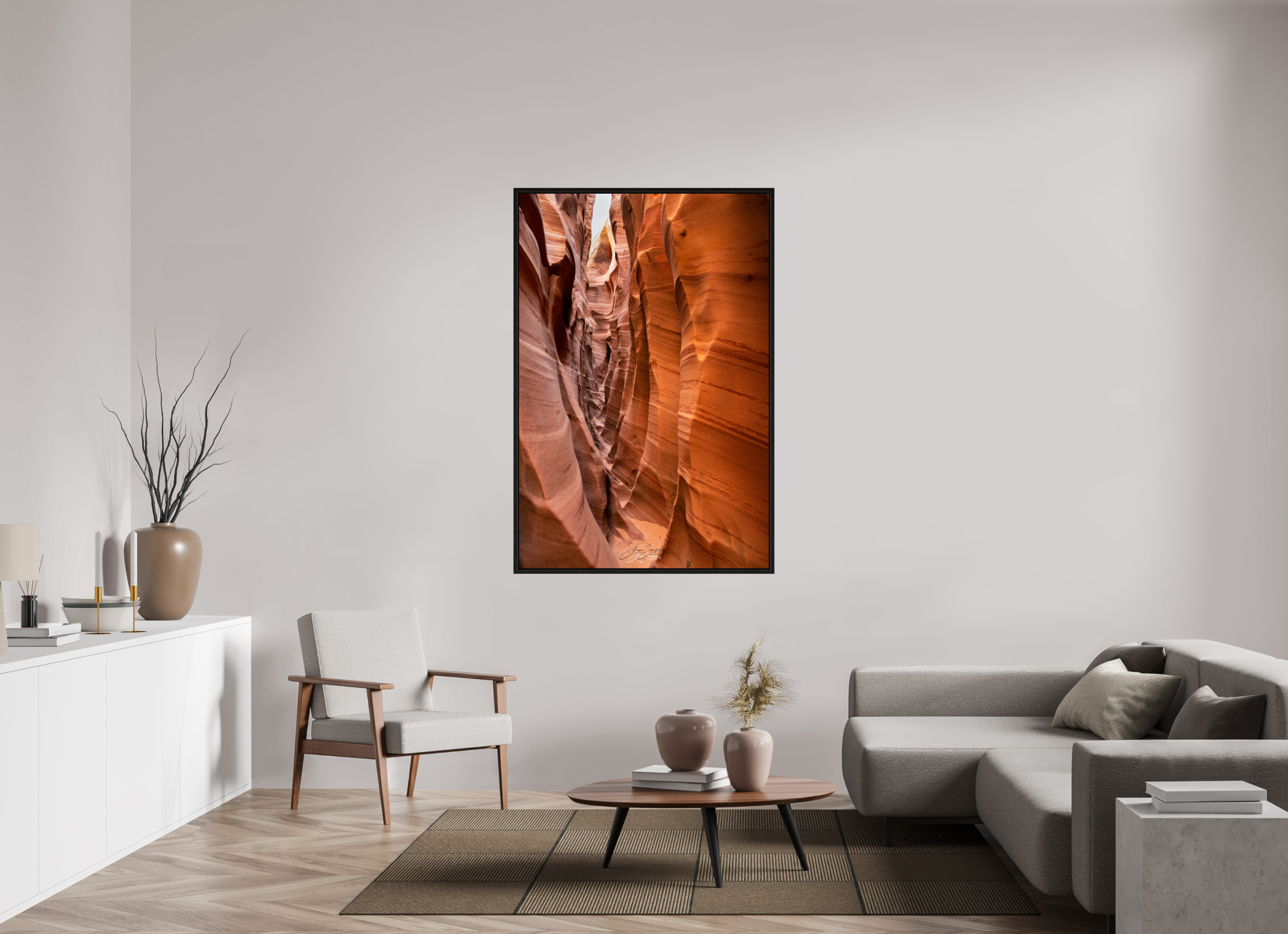 40 x 60″, Floater Frame Zibra