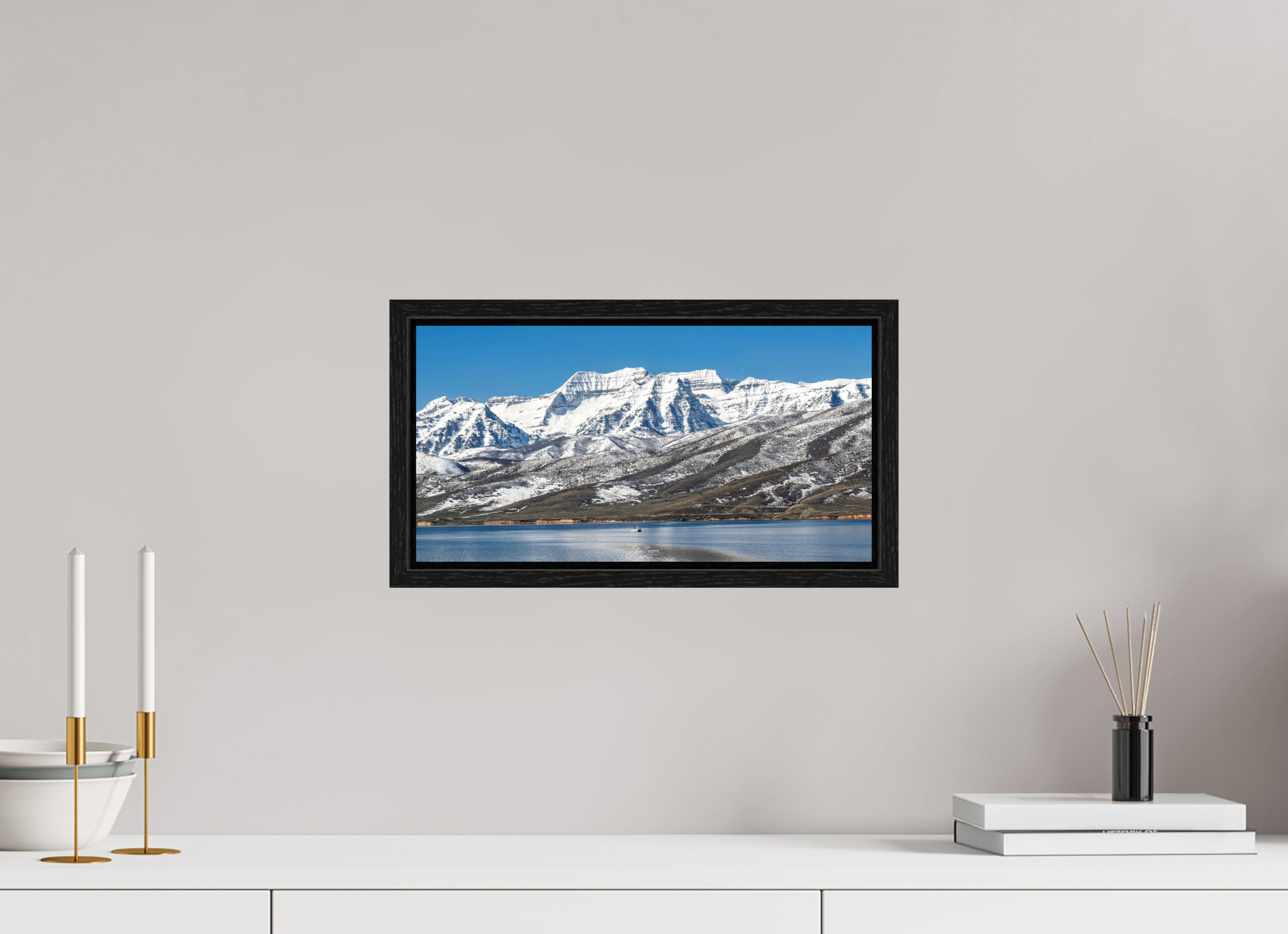 15.4 x 8″, Floater Frame Timp