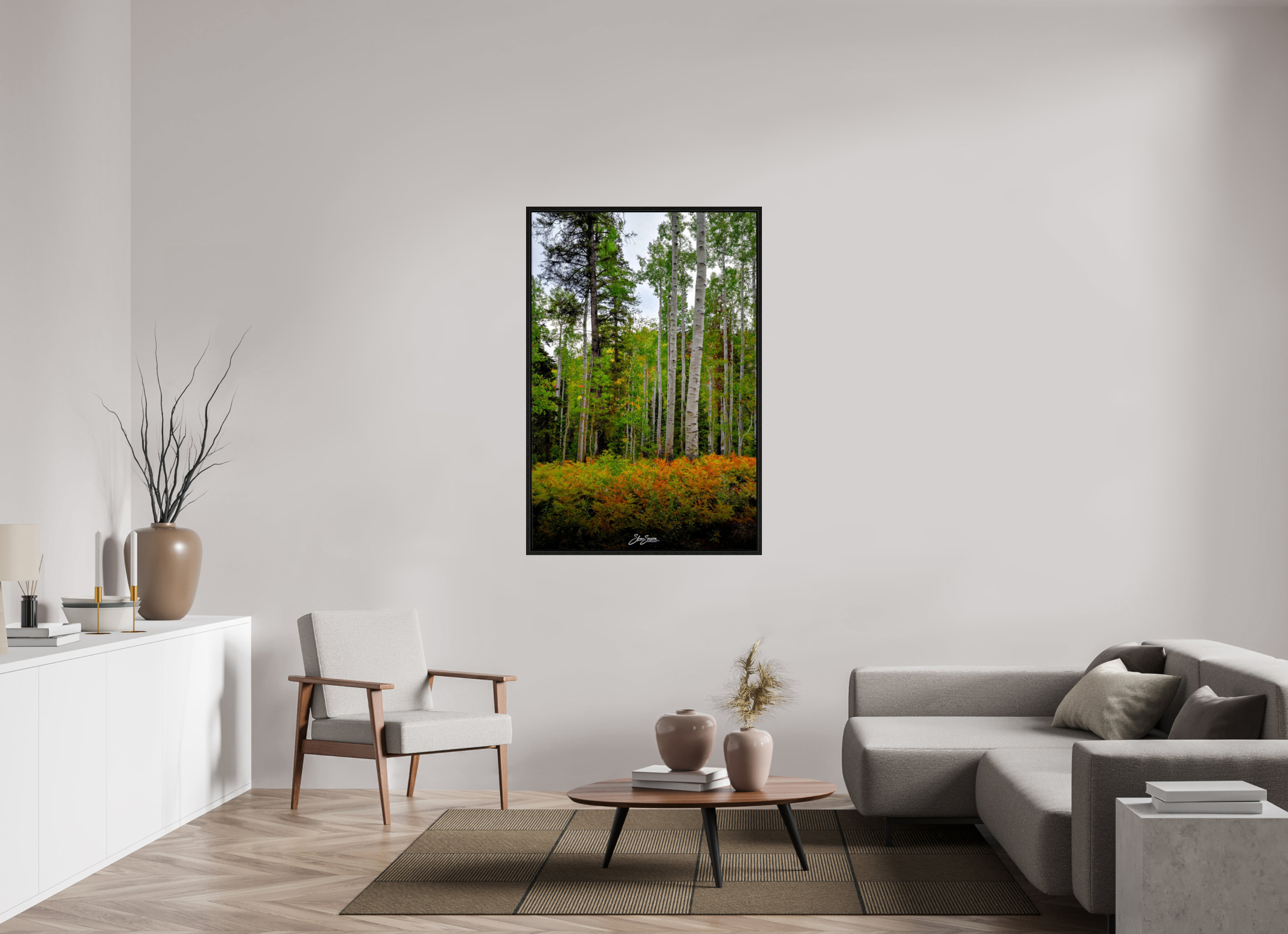 36 x 54″, Floater Frame aspen