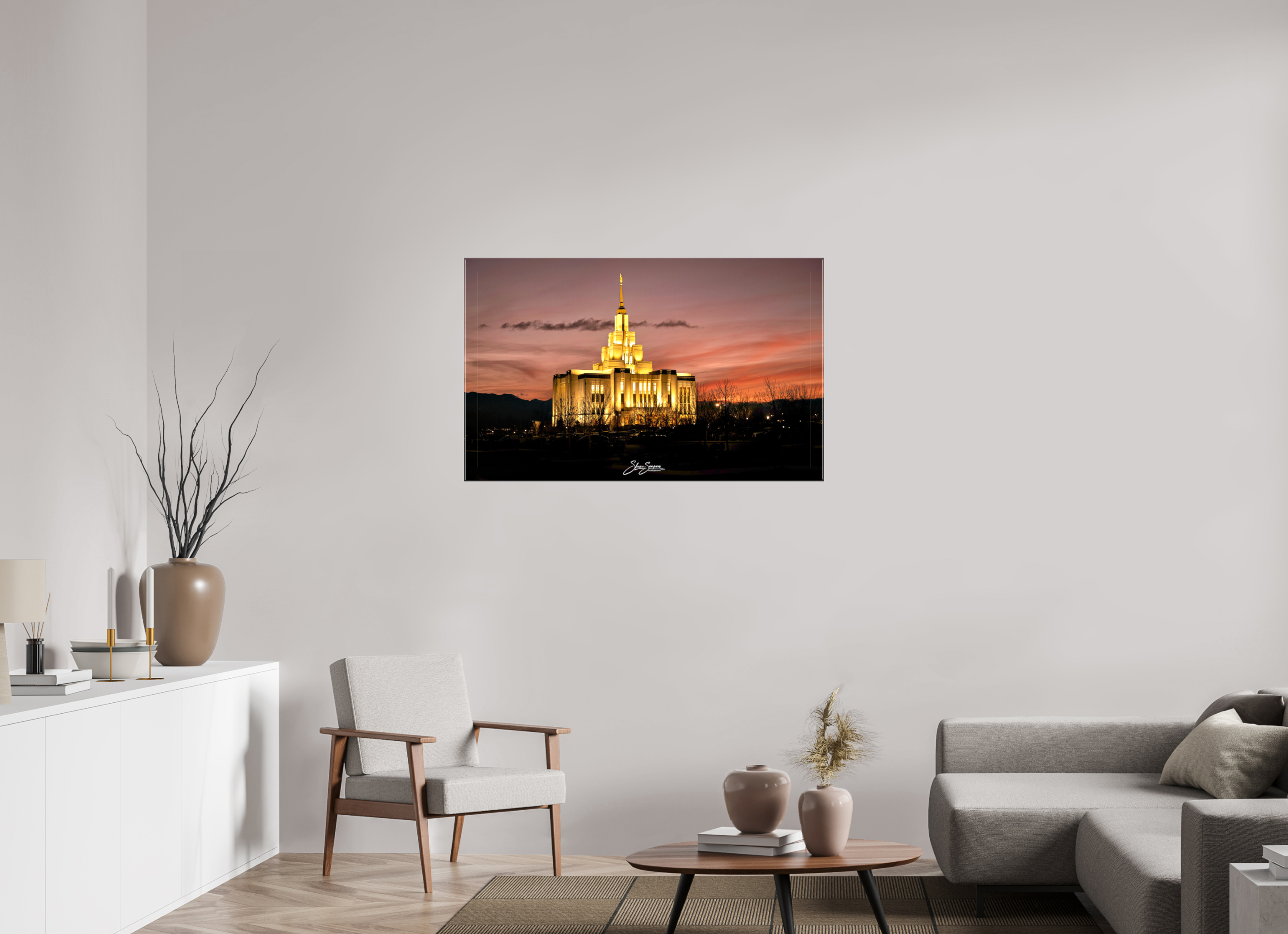 45.4 x 28″, Canvas Saratoga Springs Temple