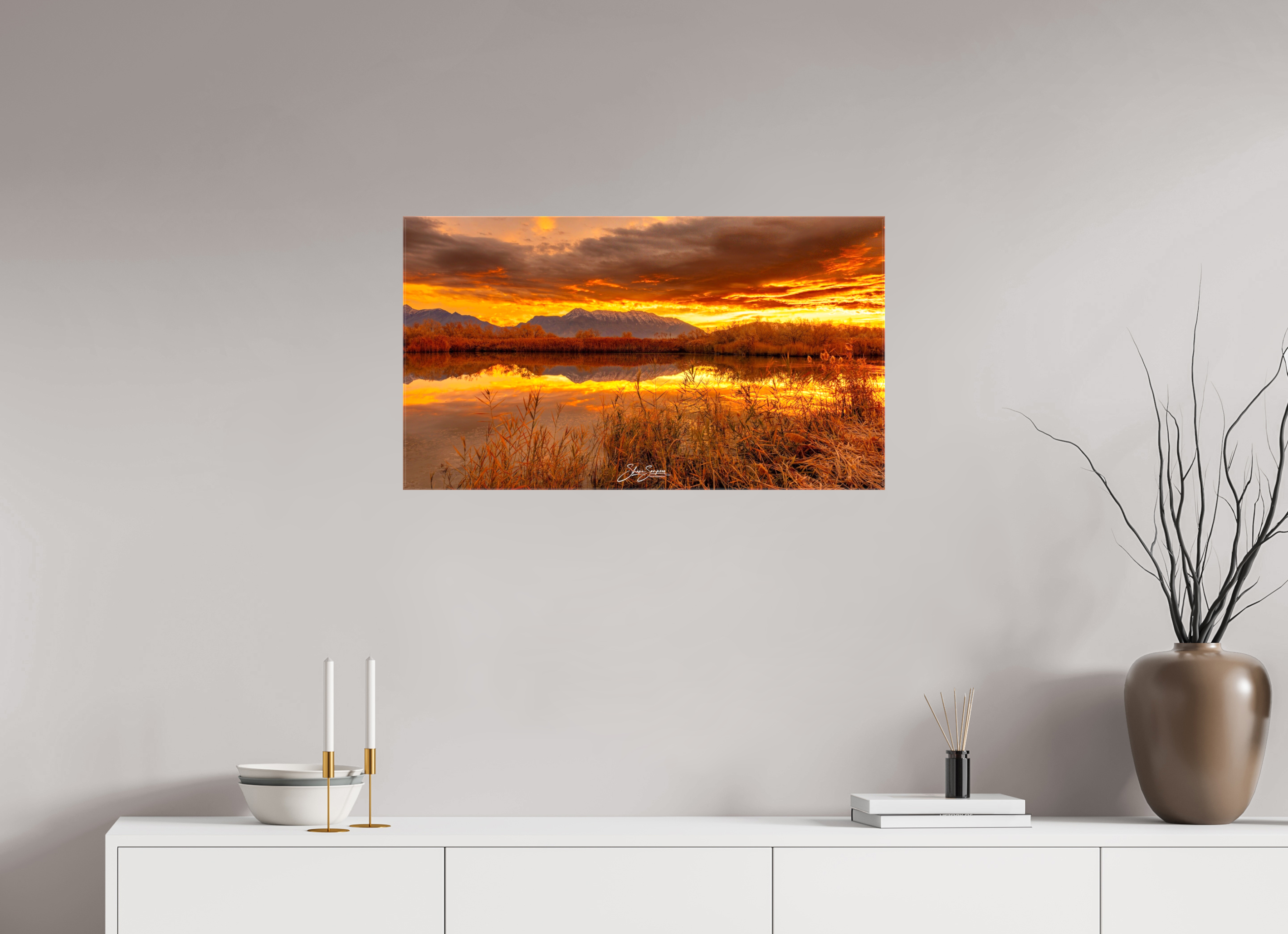 32 x 18″, Canvas Golden Morning