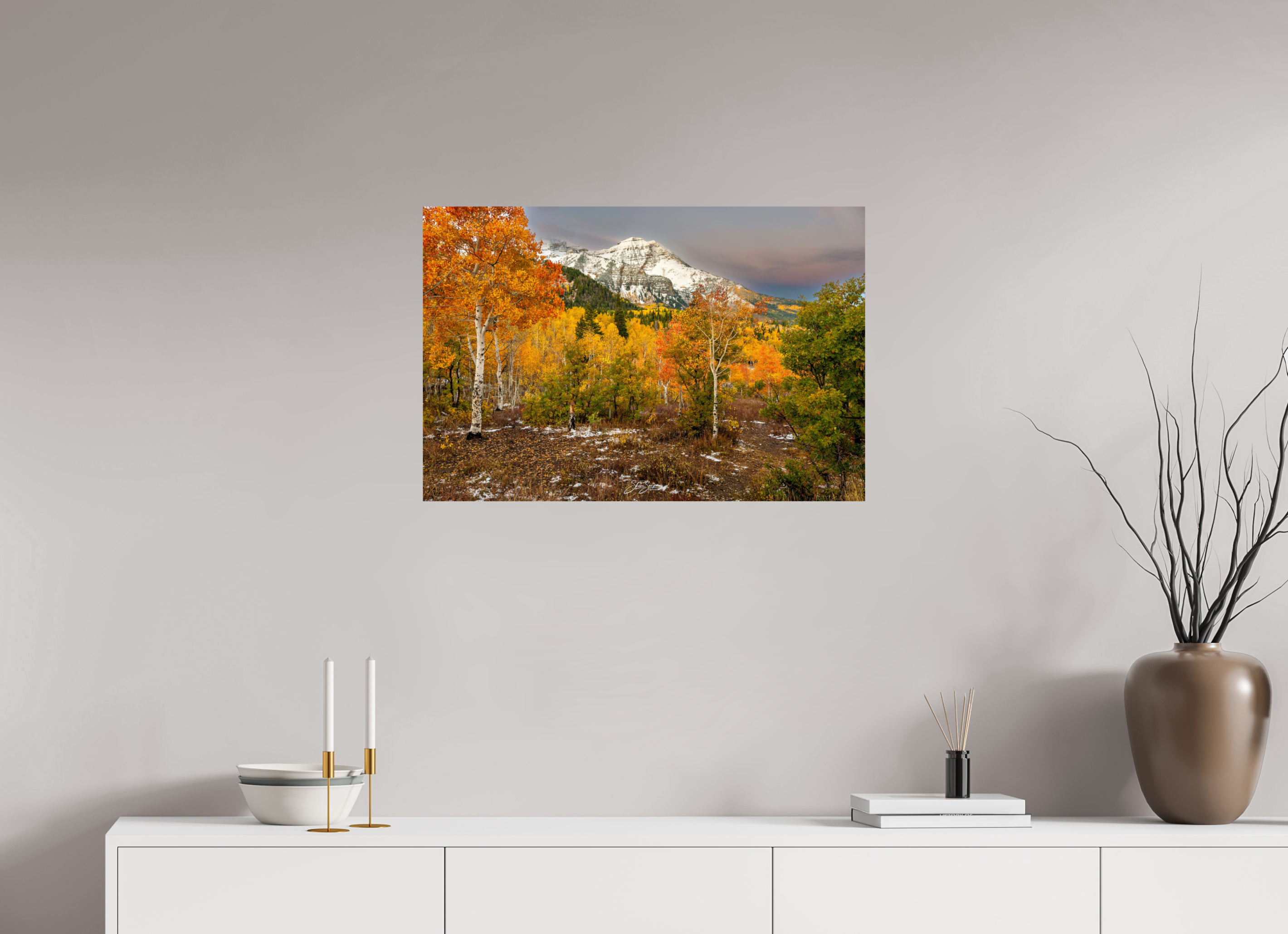 30 x 20″, Photo Print On Fuji Crystal DP II Timp Fall Gold