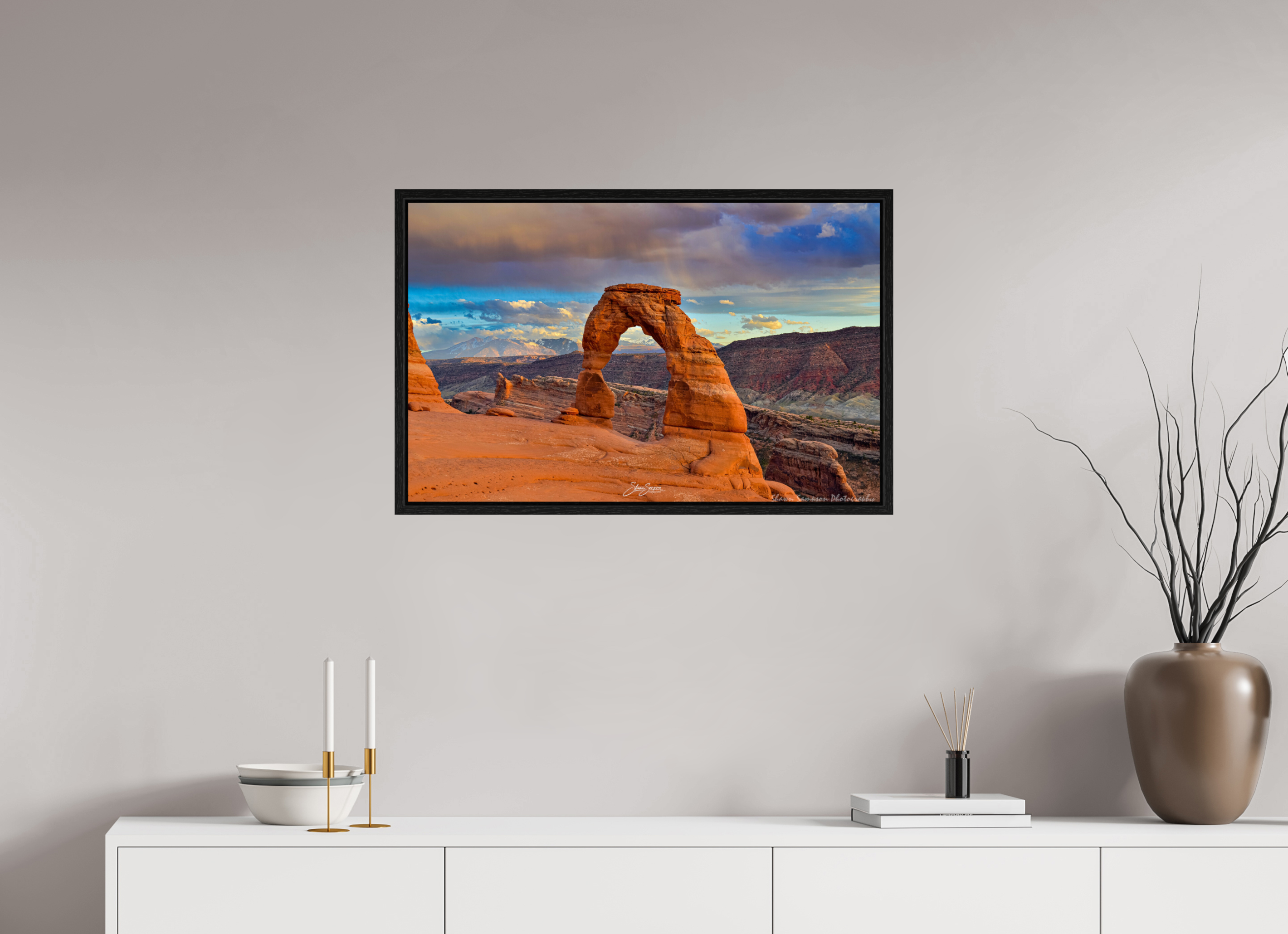 31.5 x 20″, Floater Frame Arches