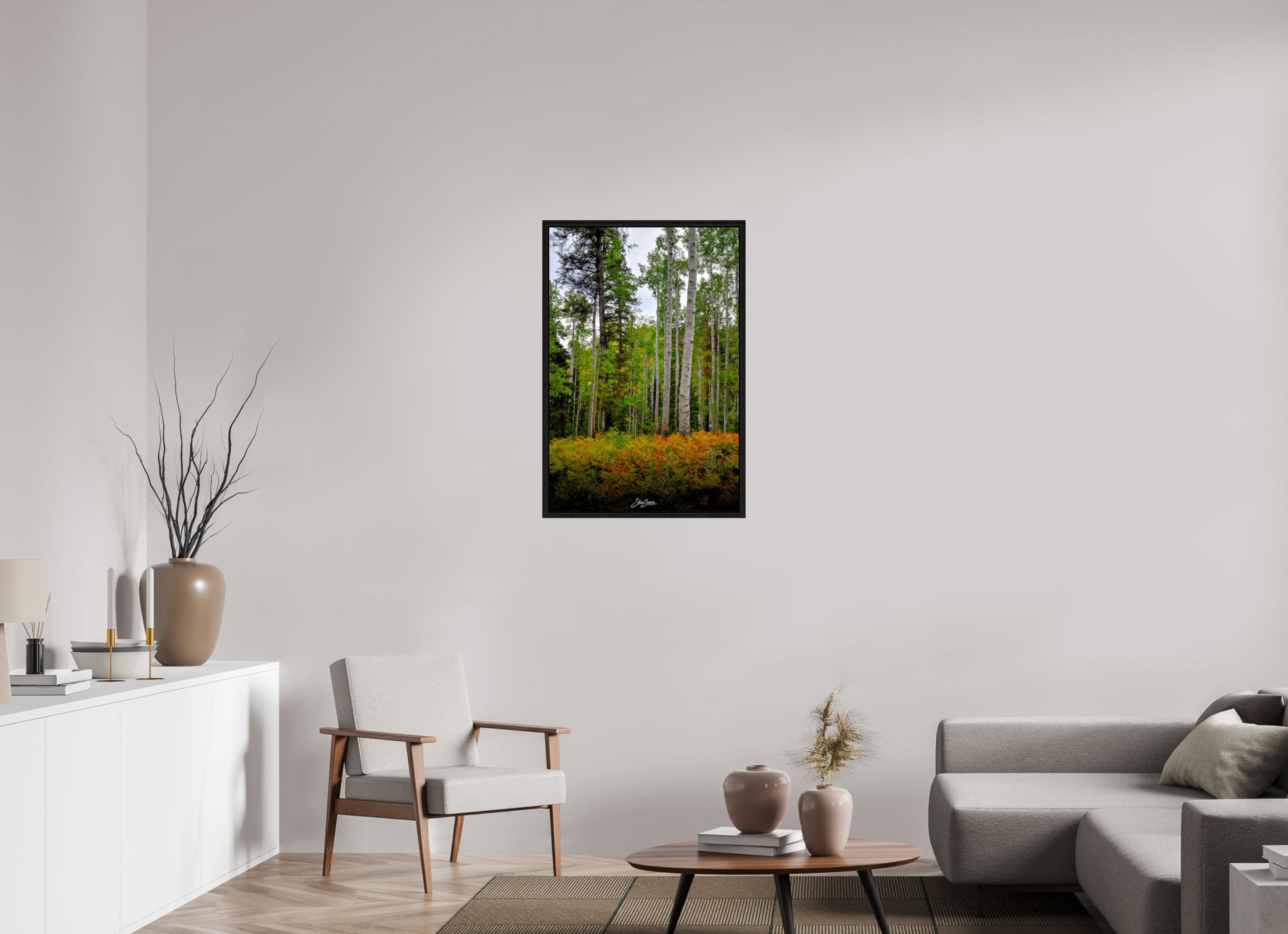 24 x 36″, Floater Frame aspen