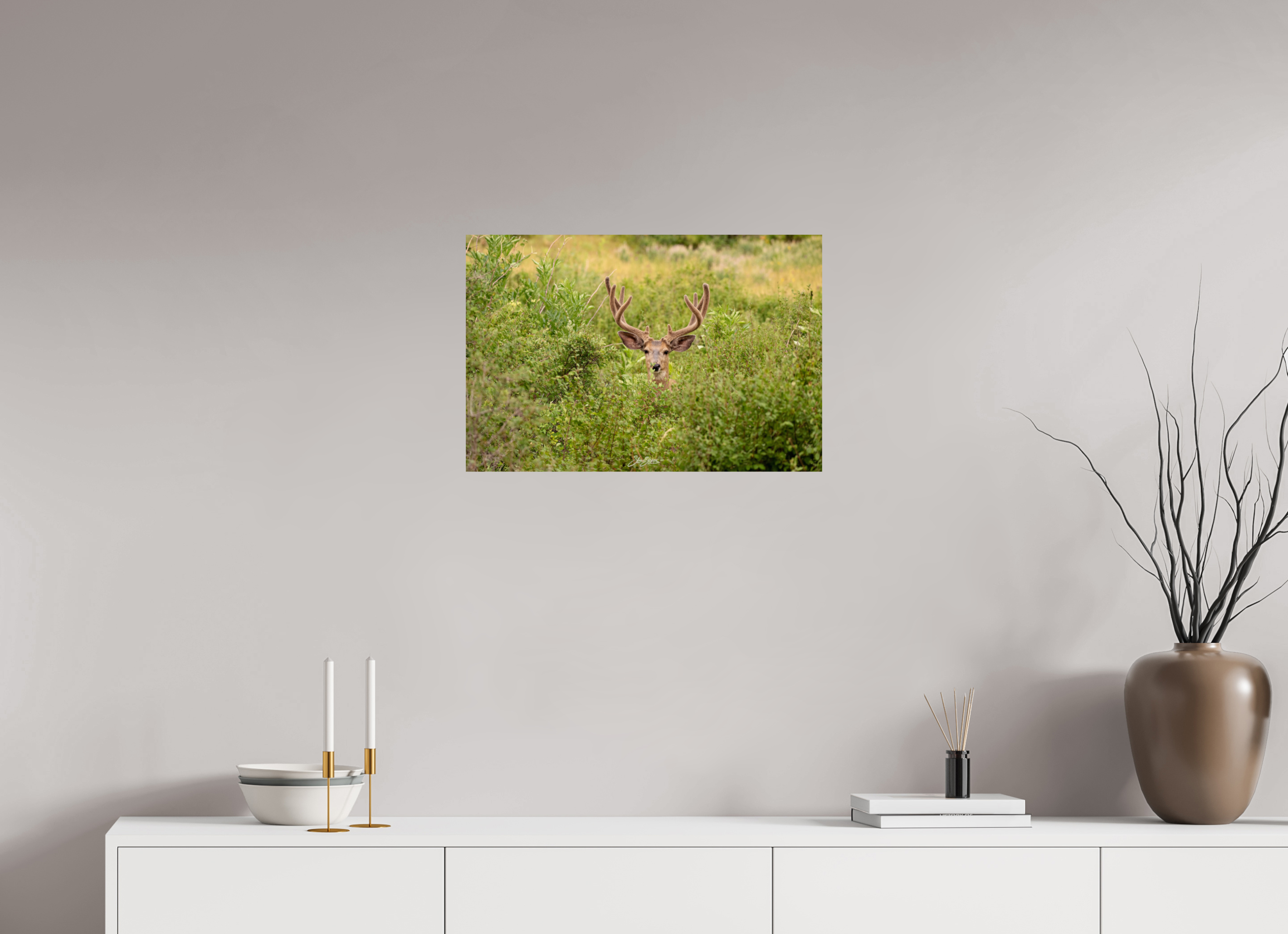 24 x 16″, Metal Deer