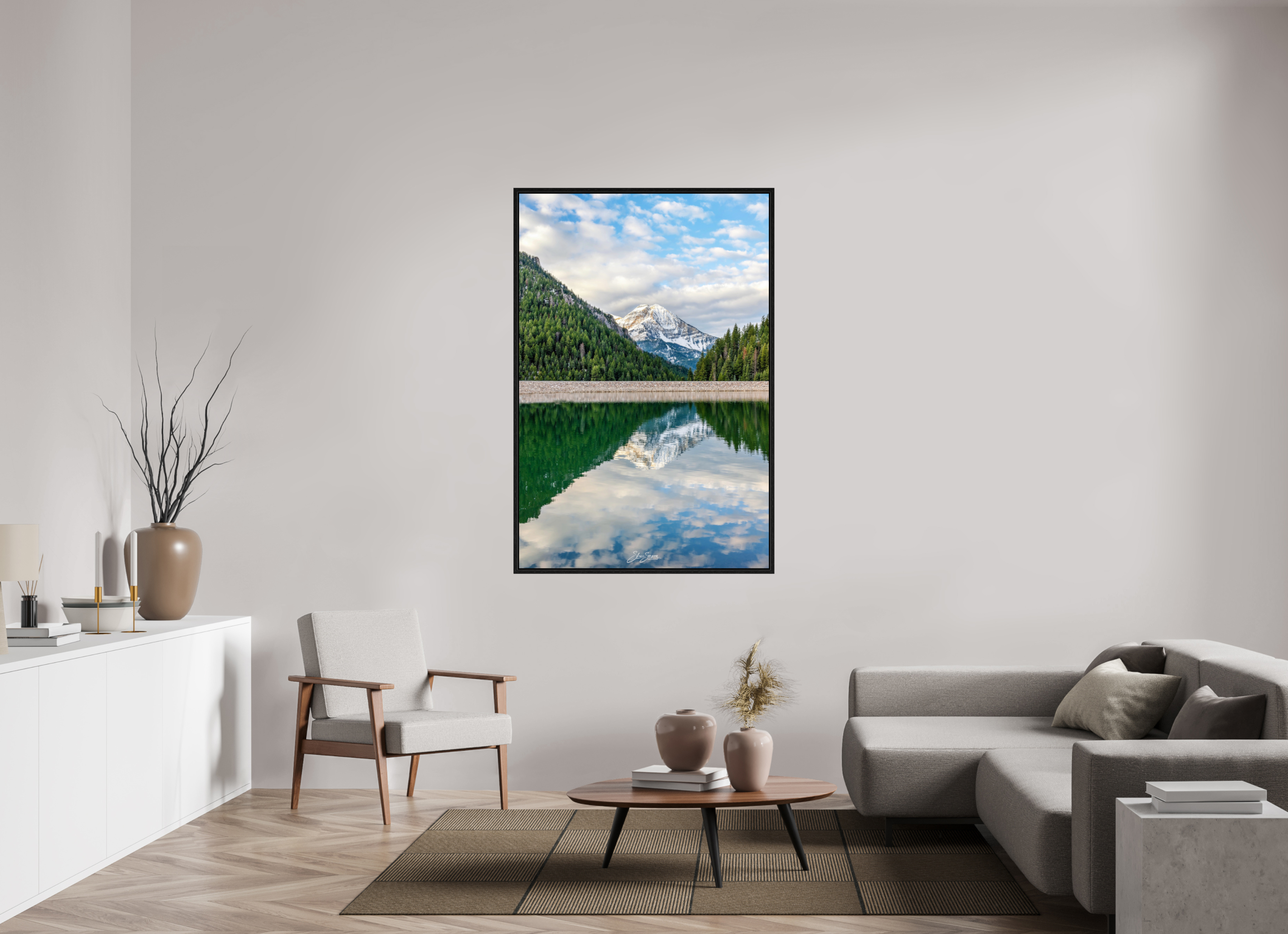 40 x 60″, Floater Frame Mount Timpanogos