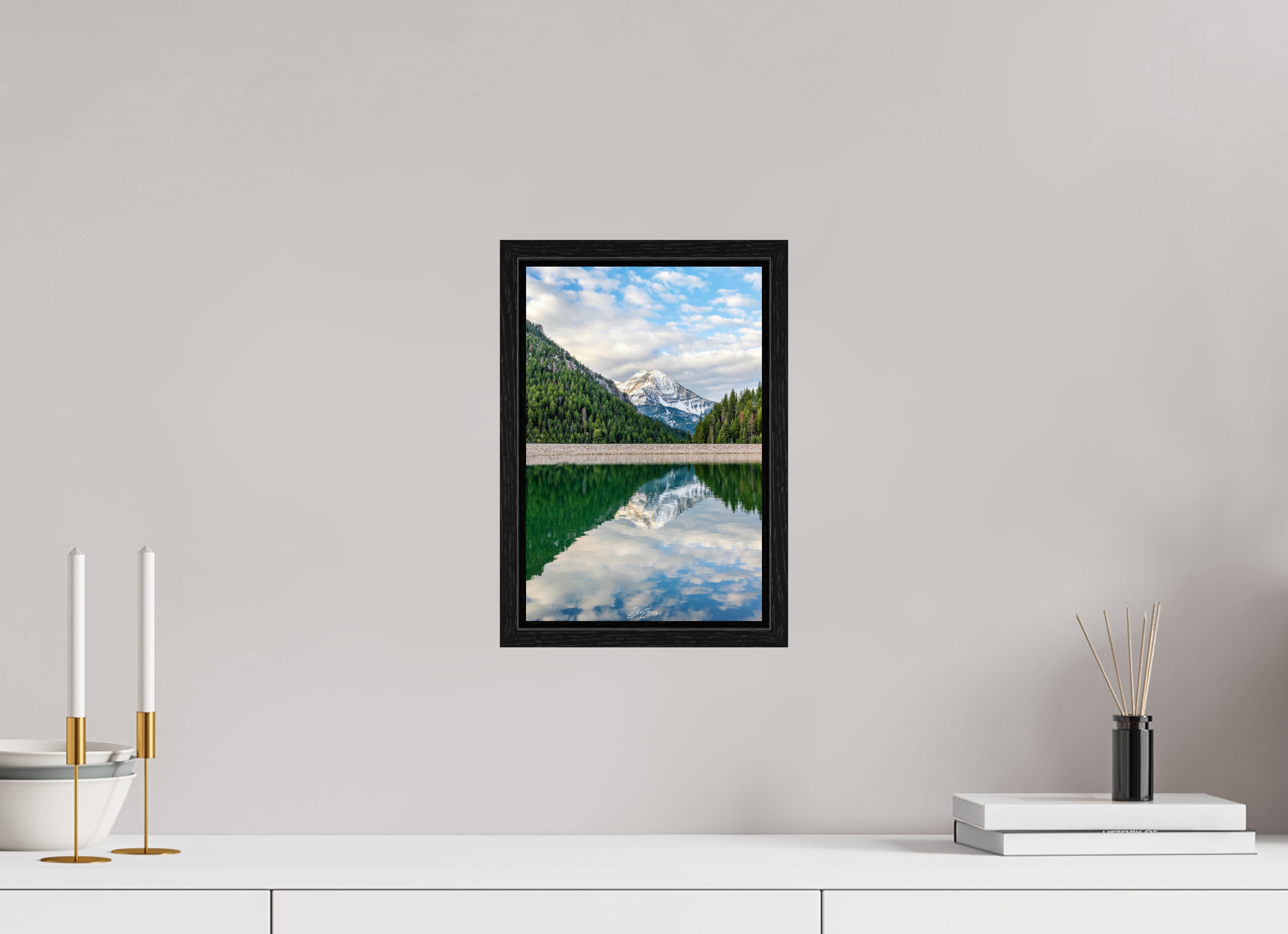 8 x 12″, Floater Frame Mount Timpanogos