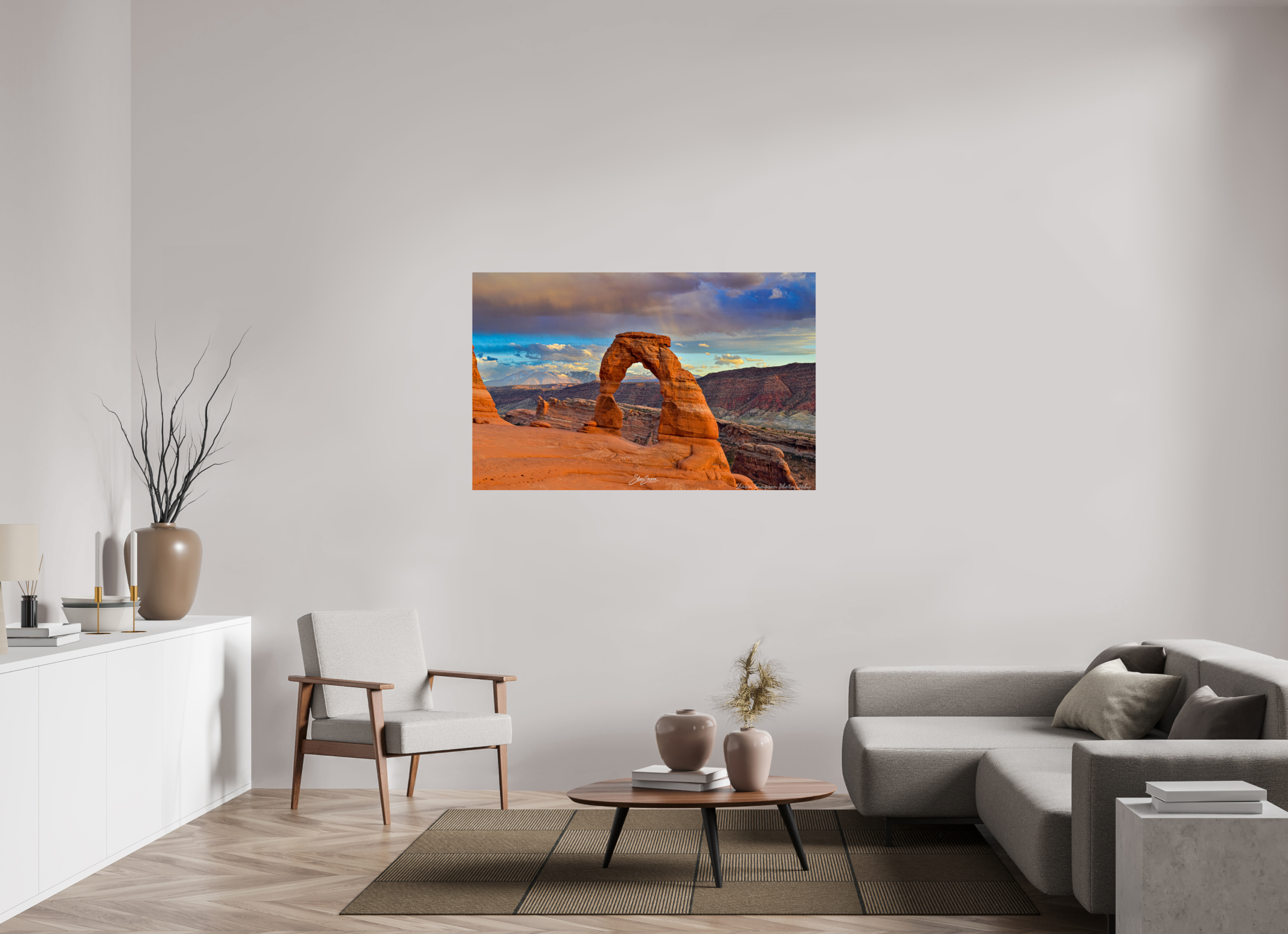 55.2 x 35″, Metal Arches