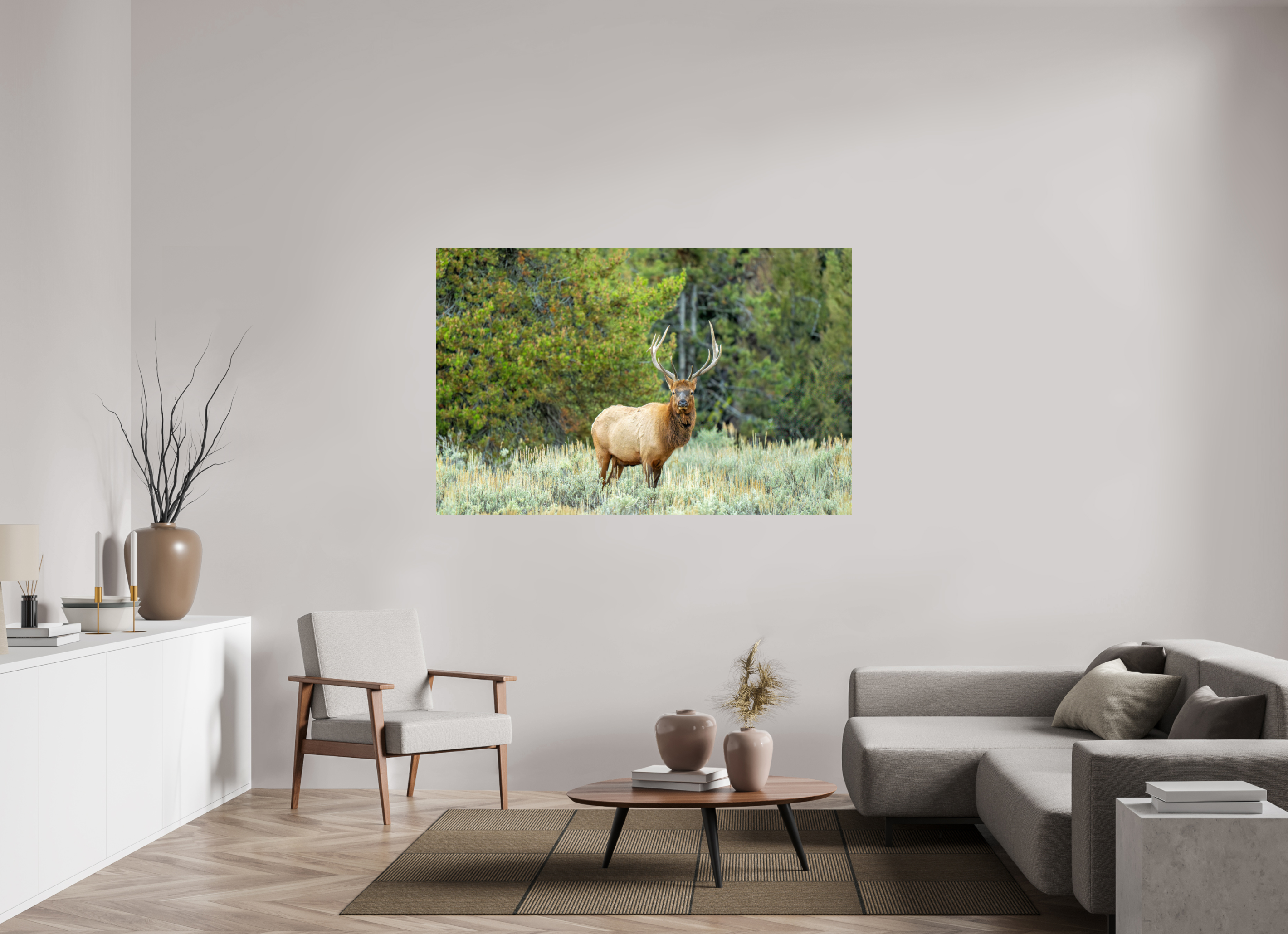 66.9 x 43″, Photo Print On Fuji Crystal DP II Elk