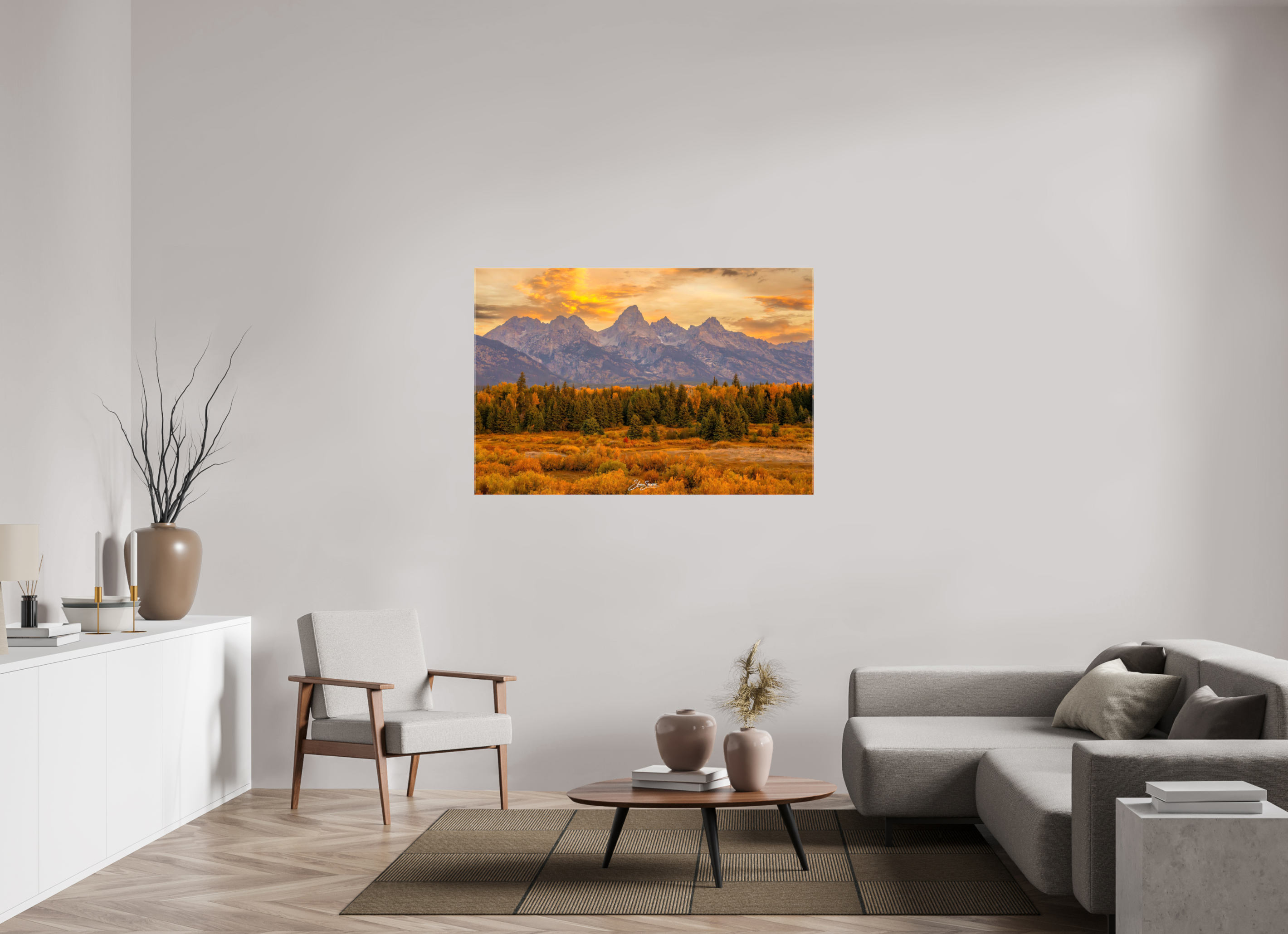 54 x 36″, Canvas A1 Teton Gold