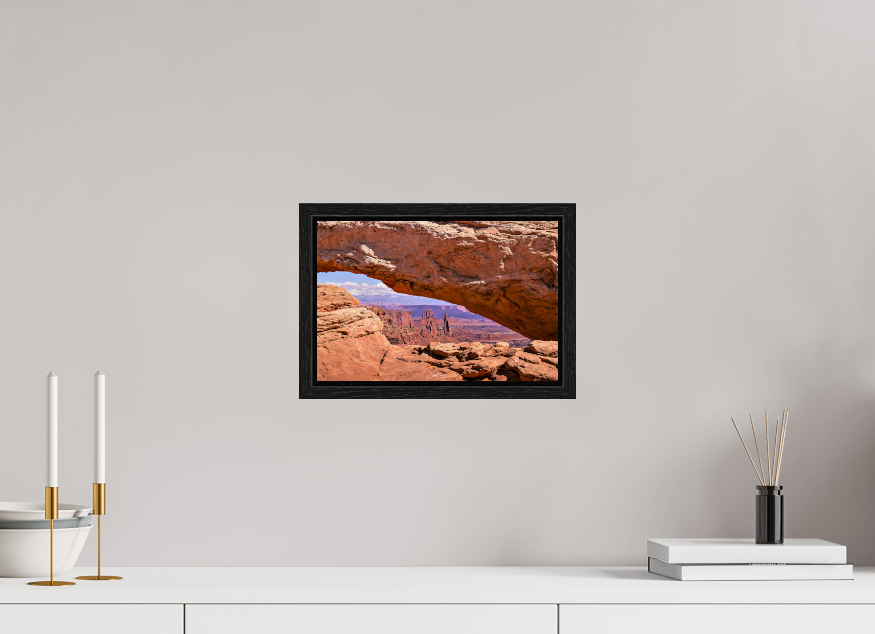 12 x 8″, Floater Frame Red Rock