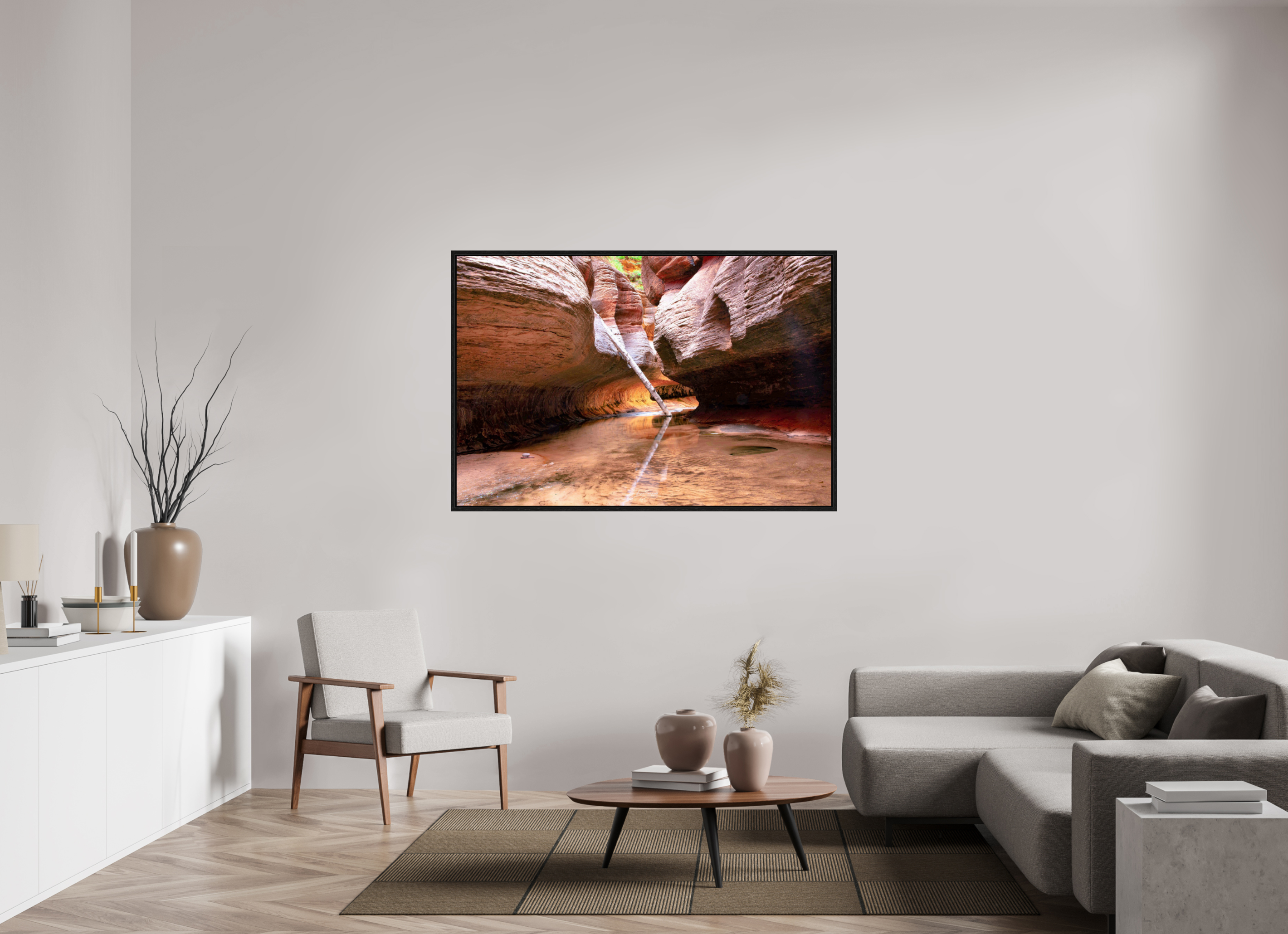 60 x 40″, Floater Frame Subway